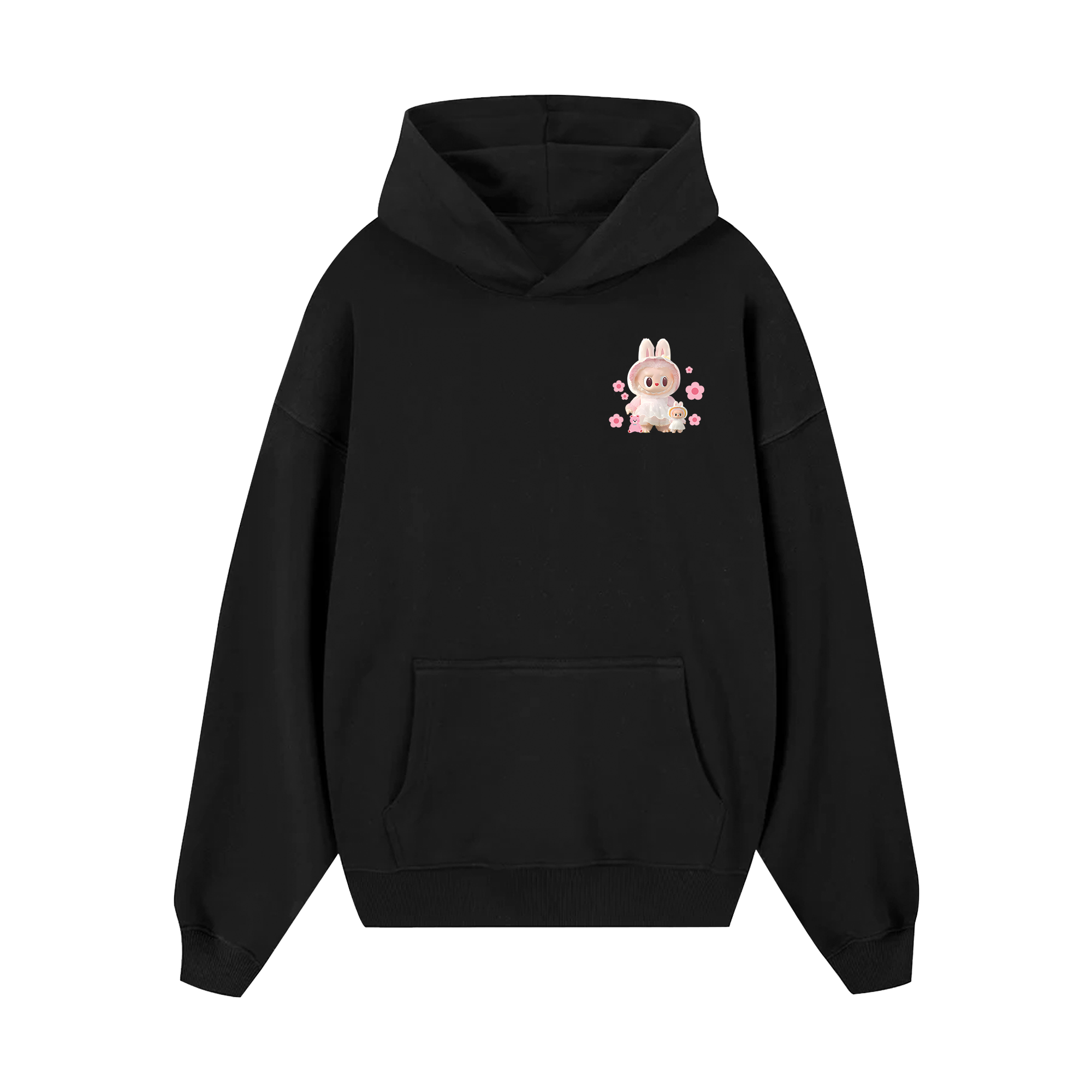 Labubu Cute Pink Flower Hoodie