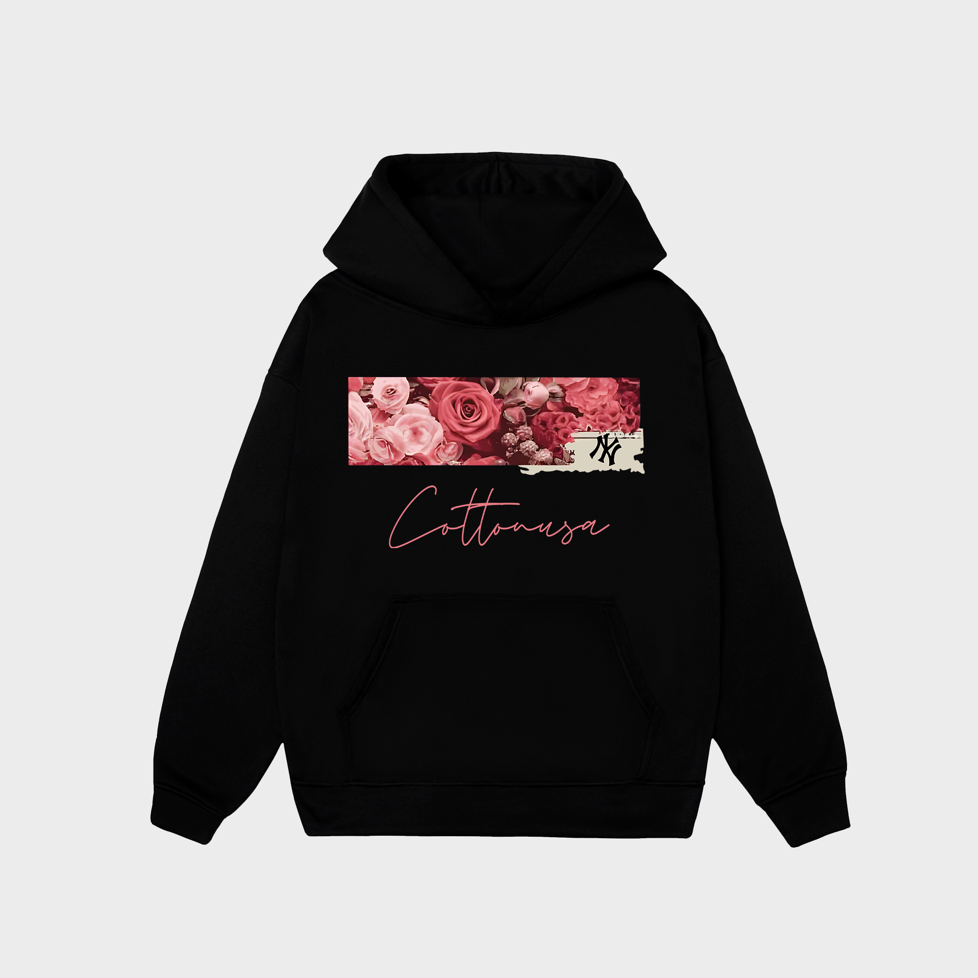 MLB Floral Rose Logo Retro Hoodie