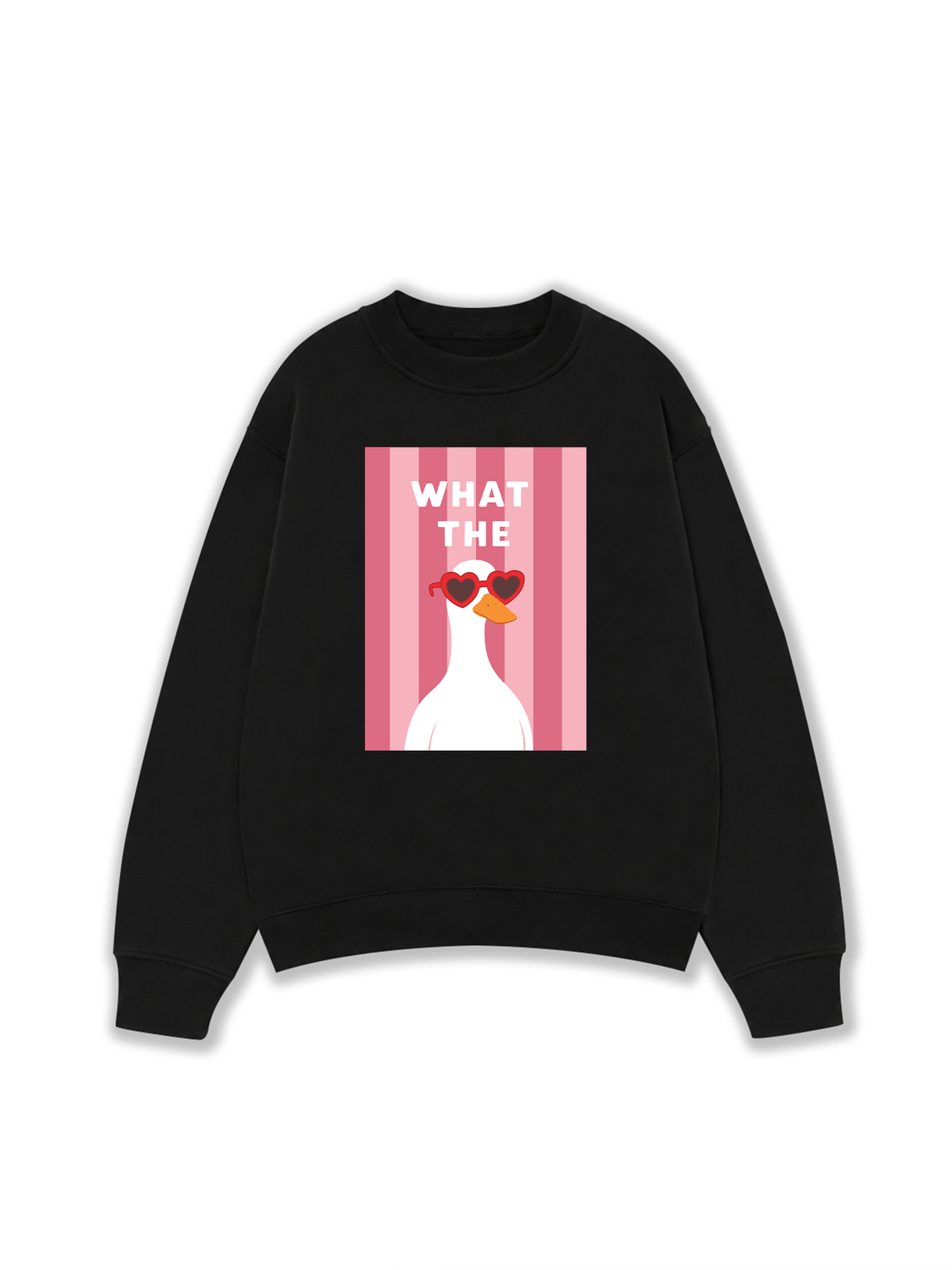 Áo Sweater Nỉ Hai Da Farm What The Duck Striped