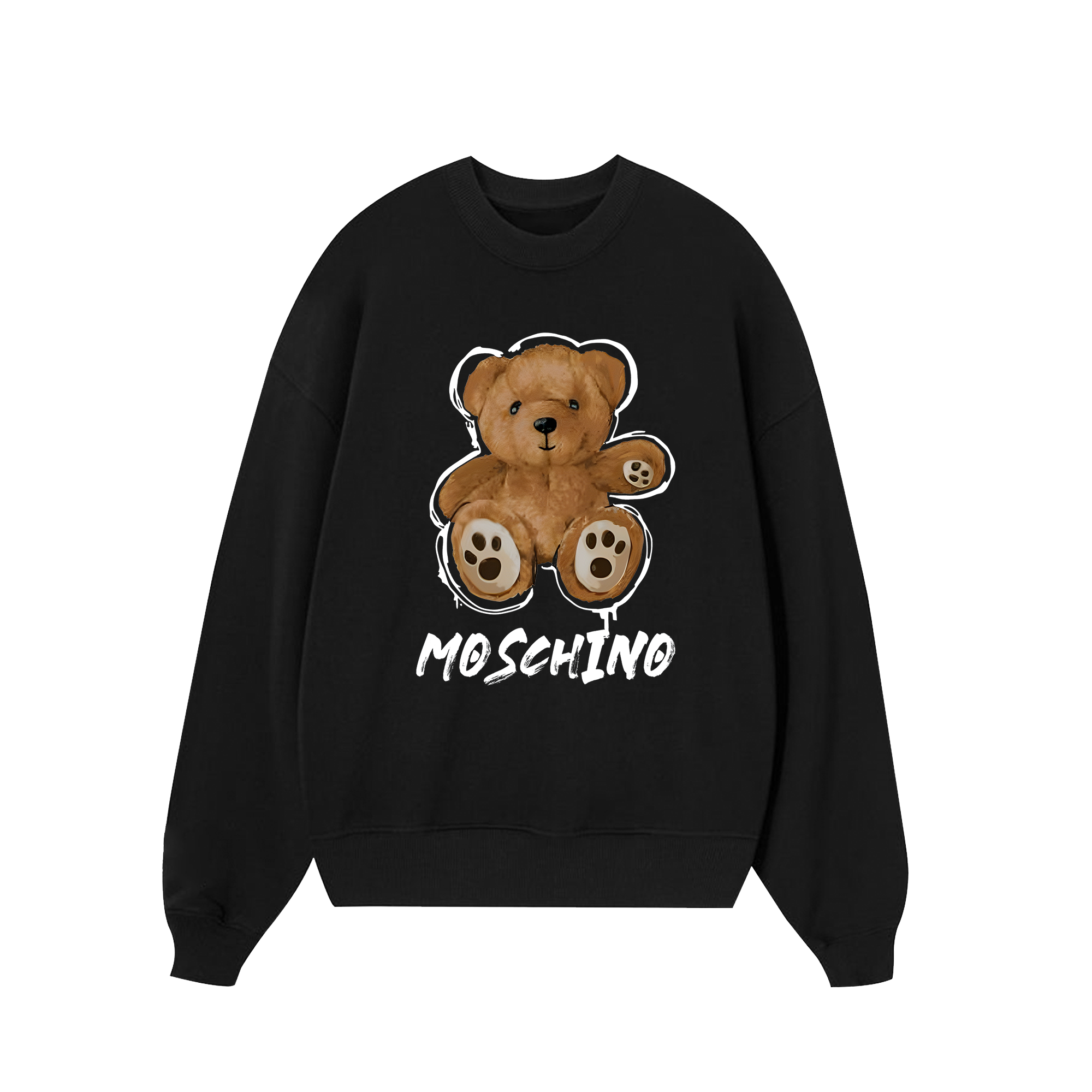 Moschino Funny Brown Bear Sweater