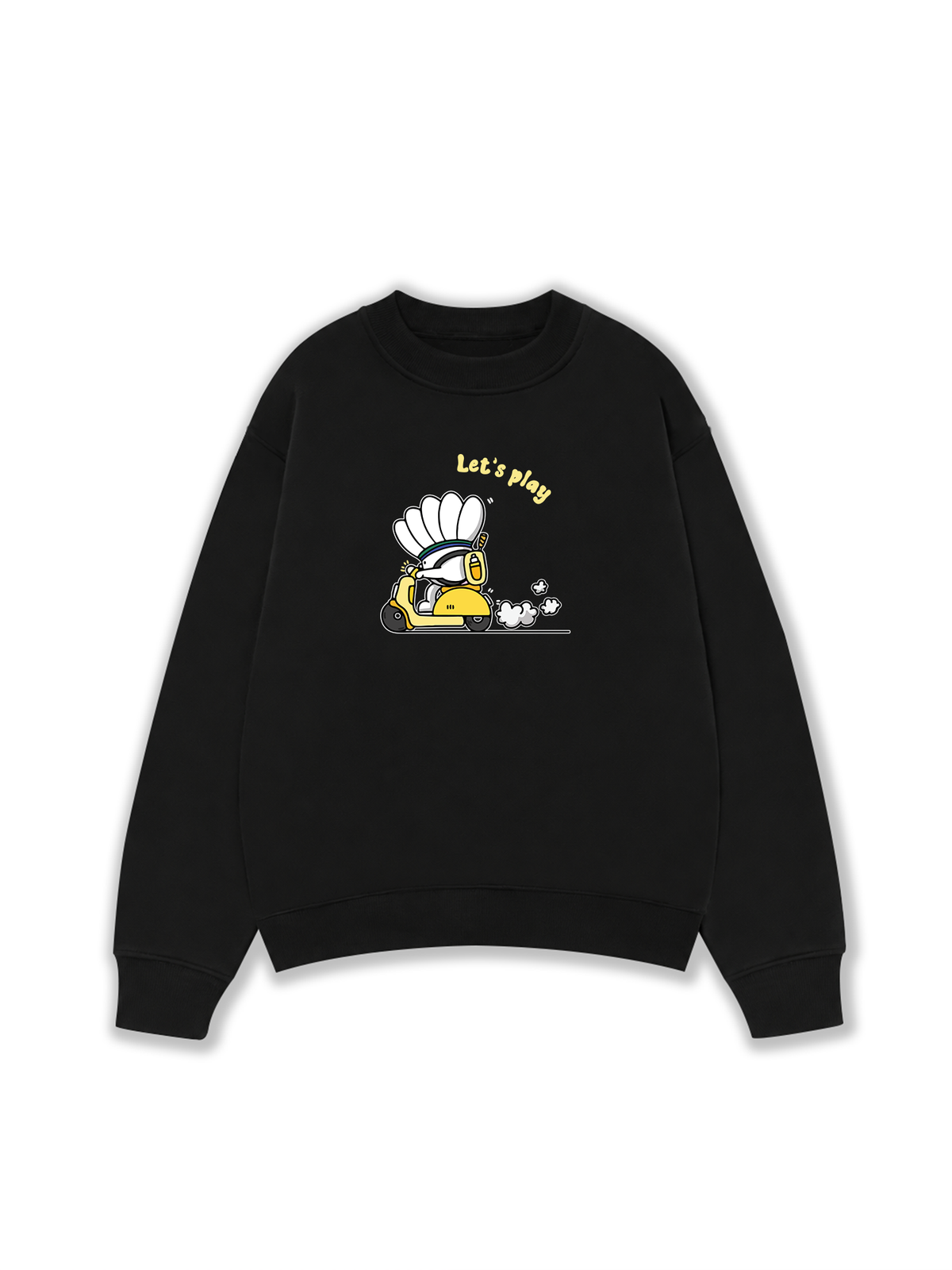 Áo Sweater Nỉ Hai Da Badminton Let's Play