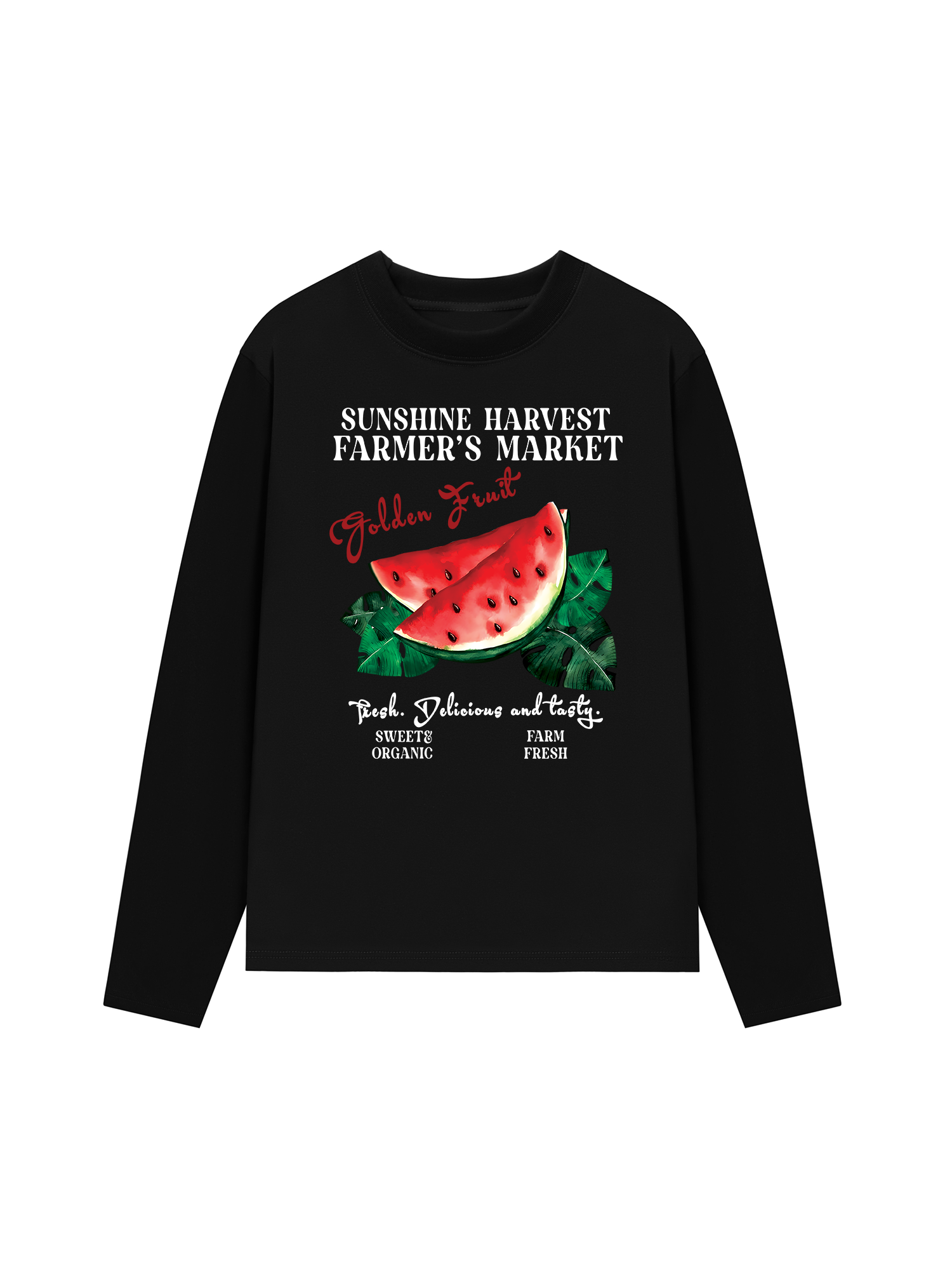 Áo Thun Dài Tay Tropical Watermelon Farm Marrket