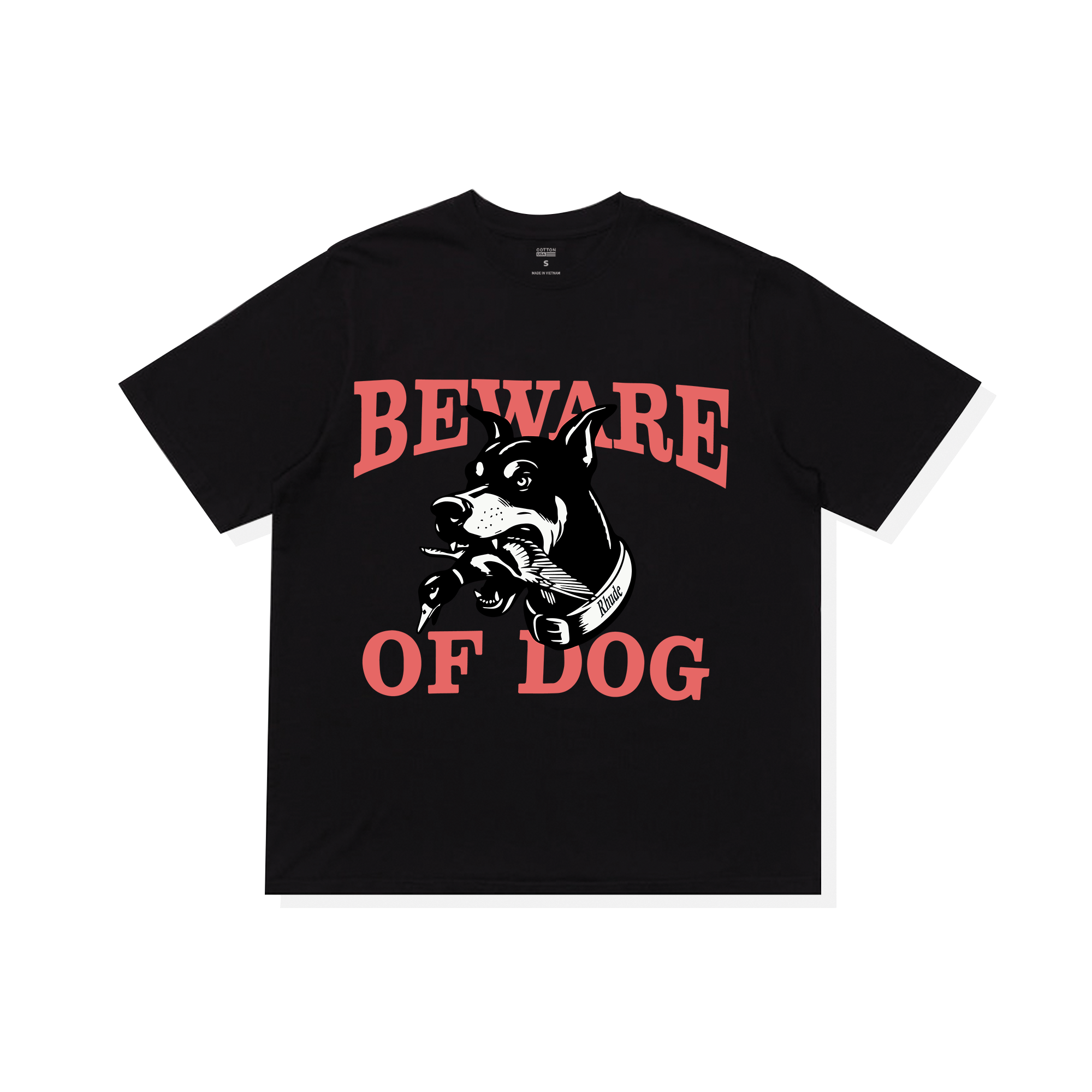 Áo Thun Oversize RHUDE Warning Logo Dog