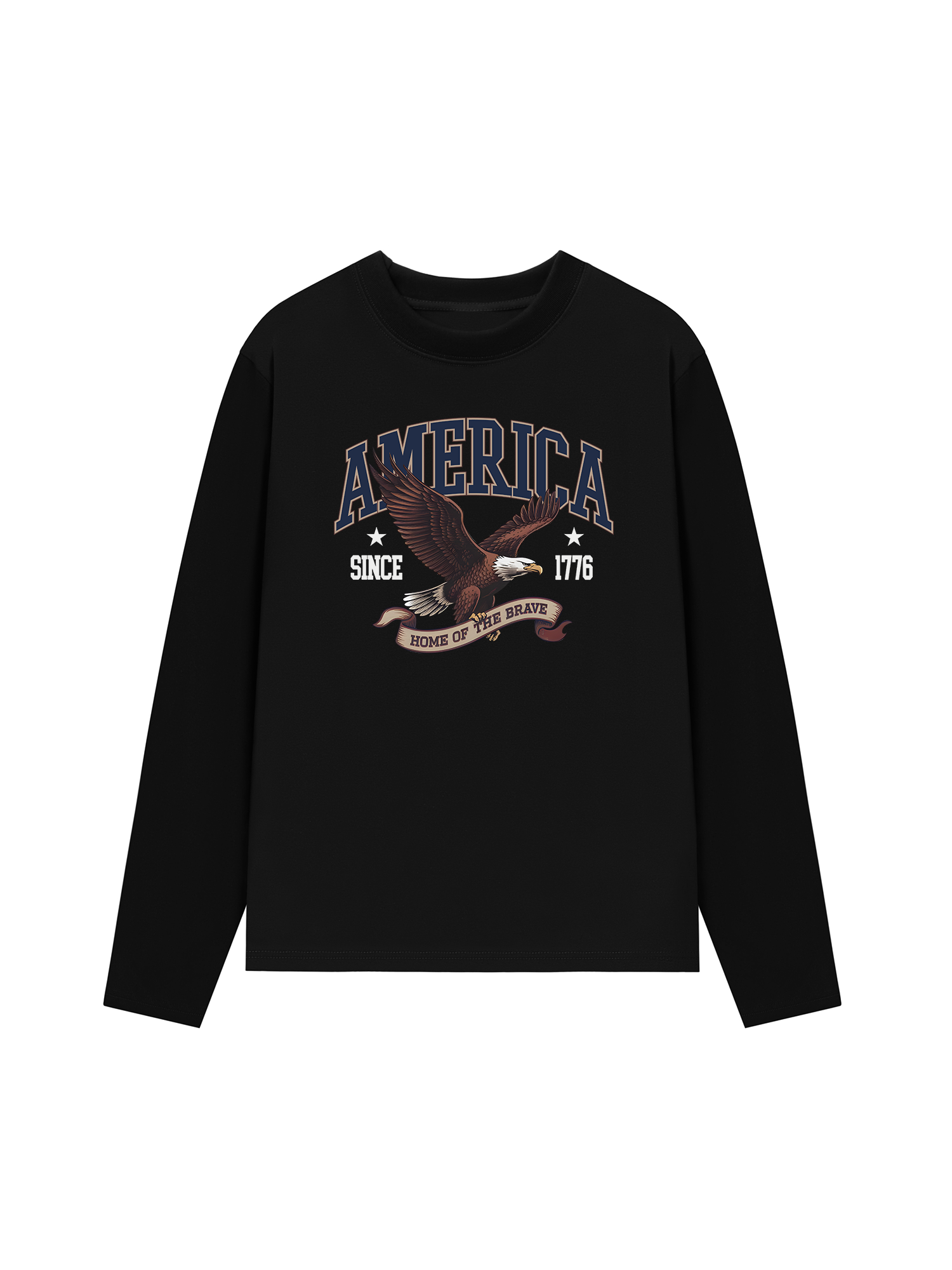 Áo Thun Dài Tay USA Home Of The Brave