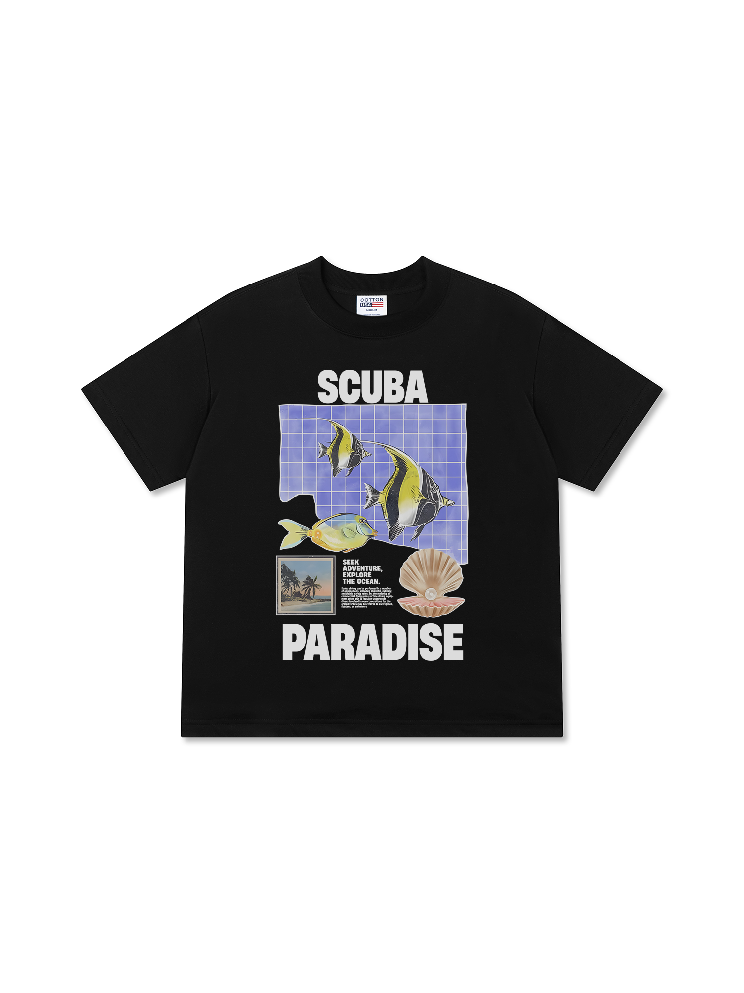 Áo Thun Relaxed Fit Tropical Scuba Paradise