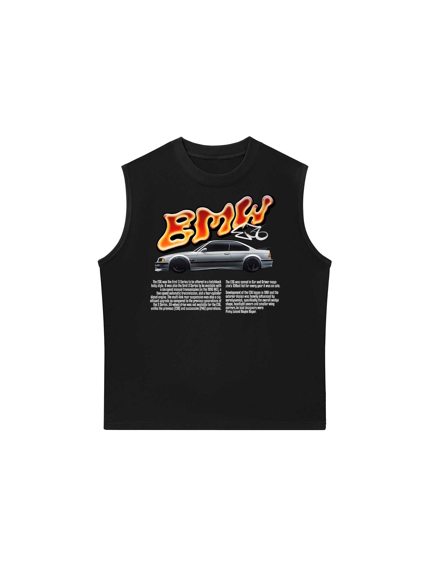 Áo Ba Lỗ Relaxed Fit BMW Flame Neon