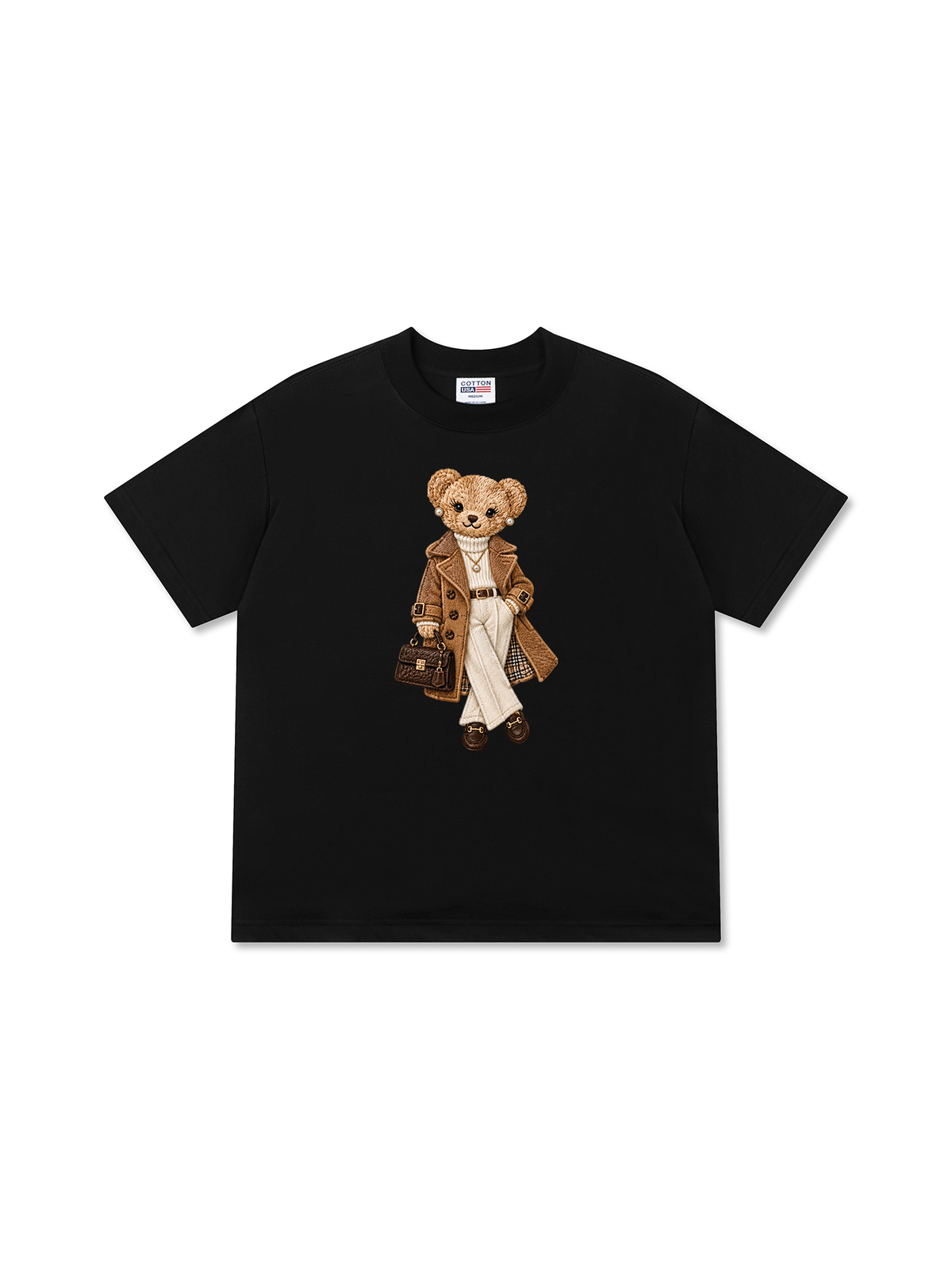 Áo Thun Relaxed Fit Bear With Trend Coat