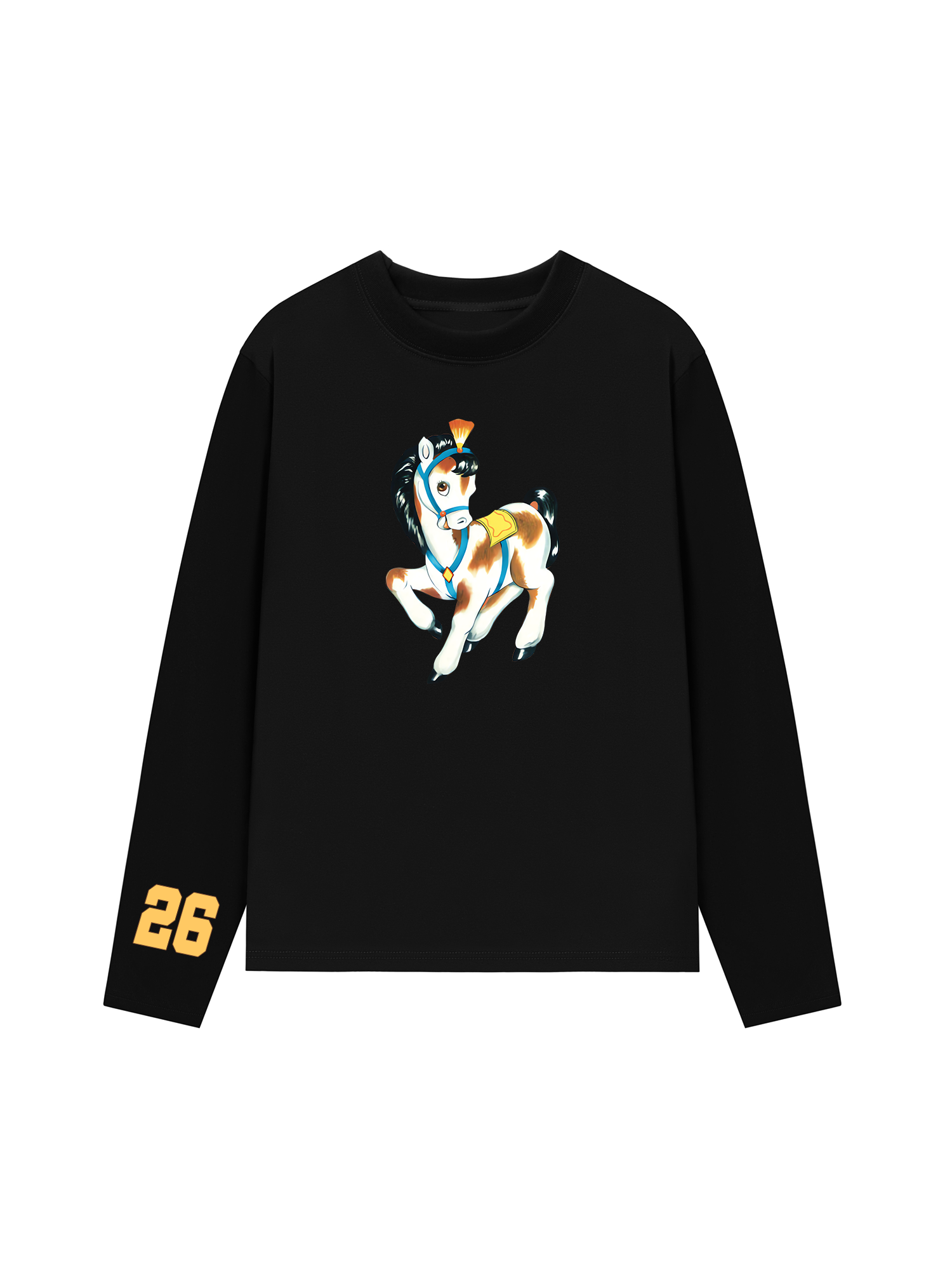 Áo Thun Dài Tay Brown Horse