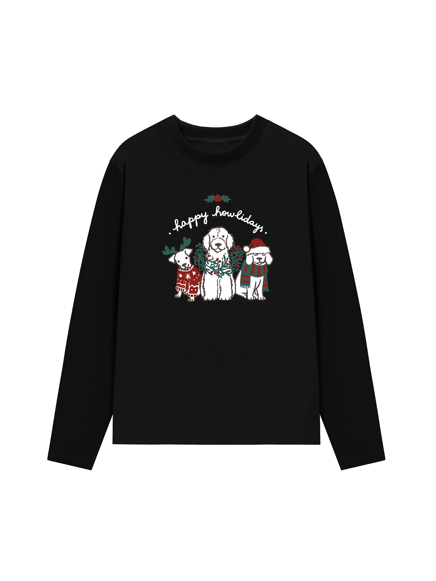 Áo Thun Dài Tay Happy Howlidays