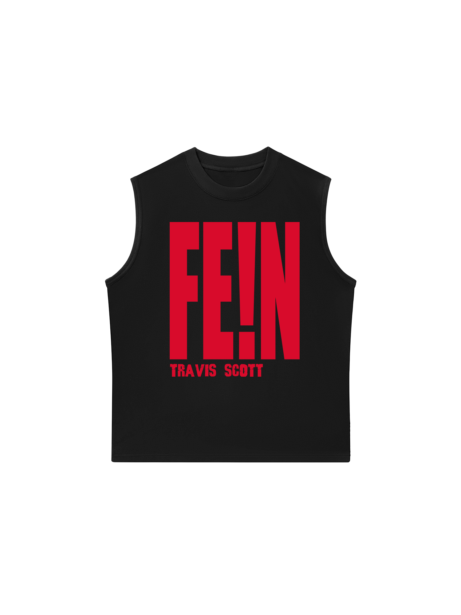 Áo Ba Lỗ Relaxed Fit Rapper Travis Scott Fein Typo