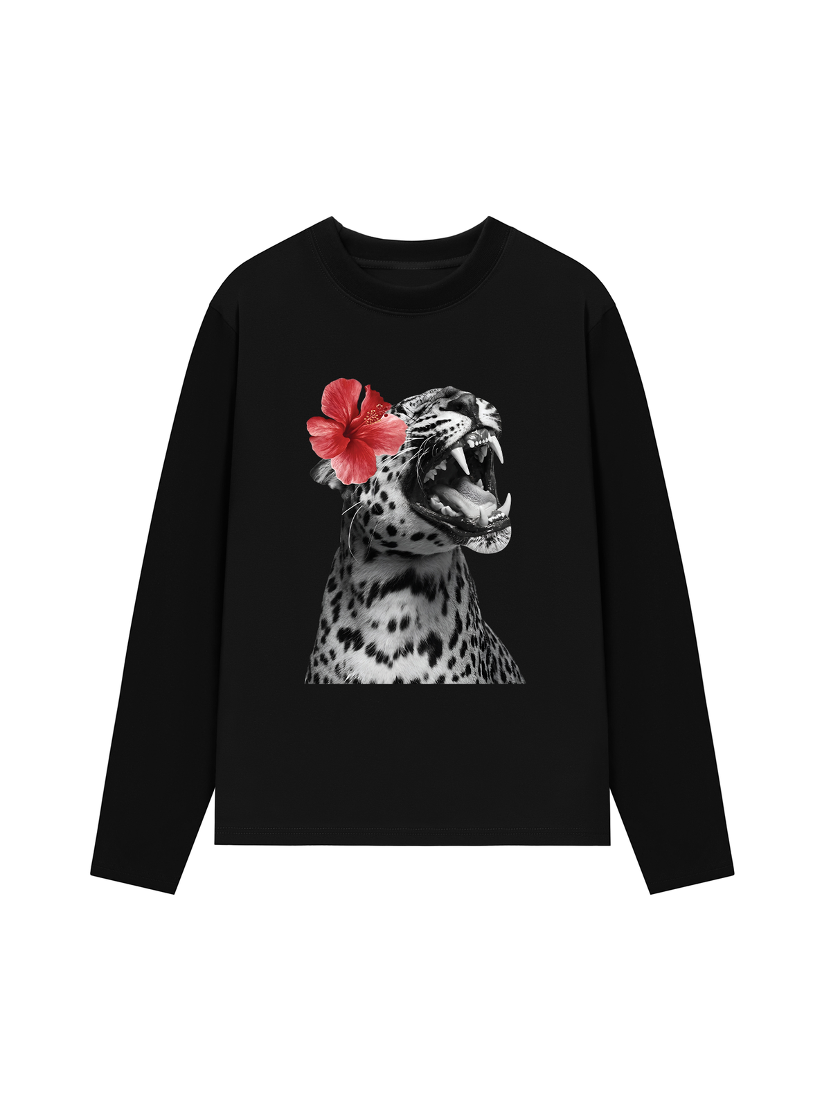 Áo Thun Dài Tay Urban Leopard Roar Flower