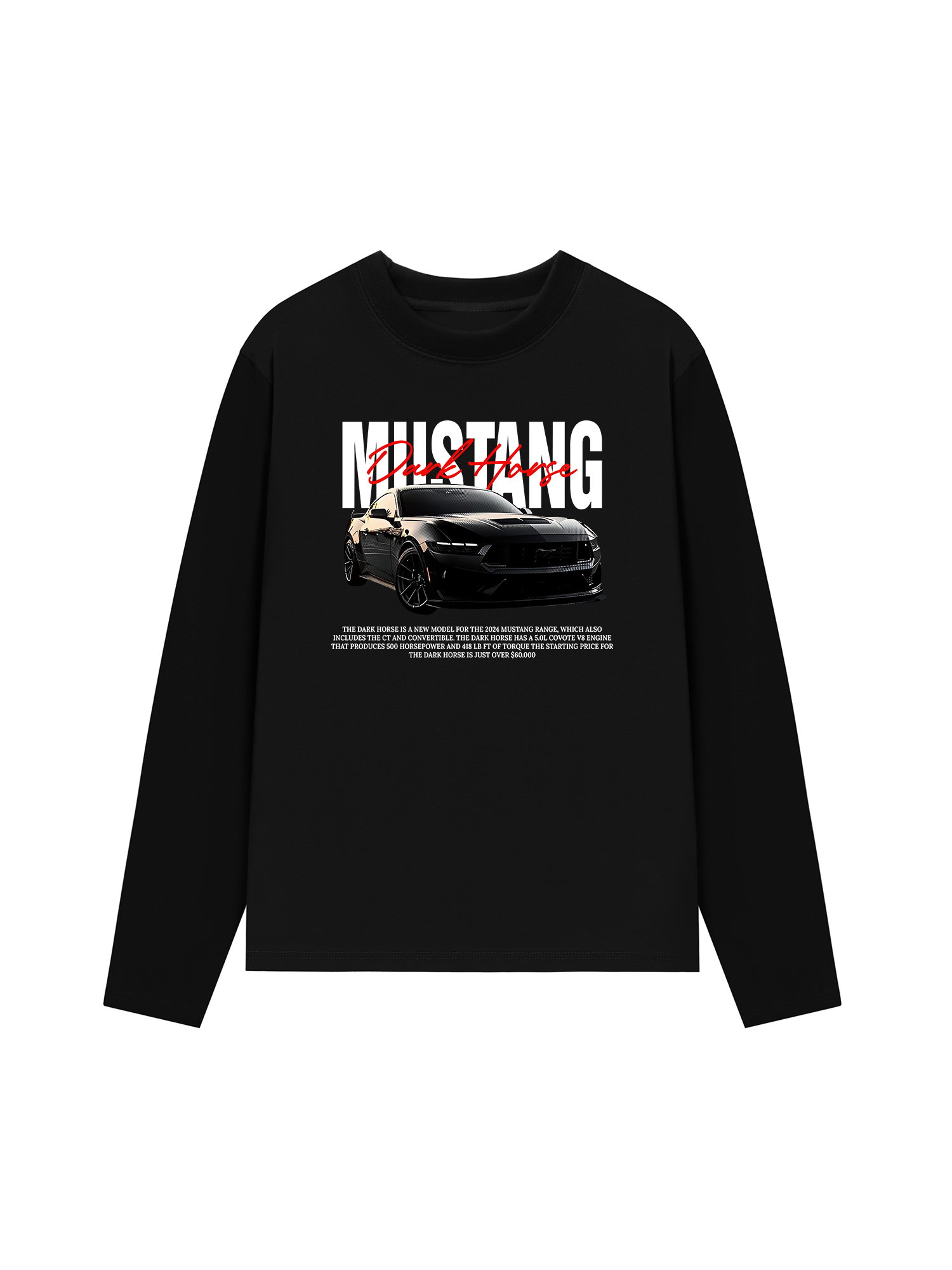 Áo Thun Dài Tay Ford Mustang Dark Horse