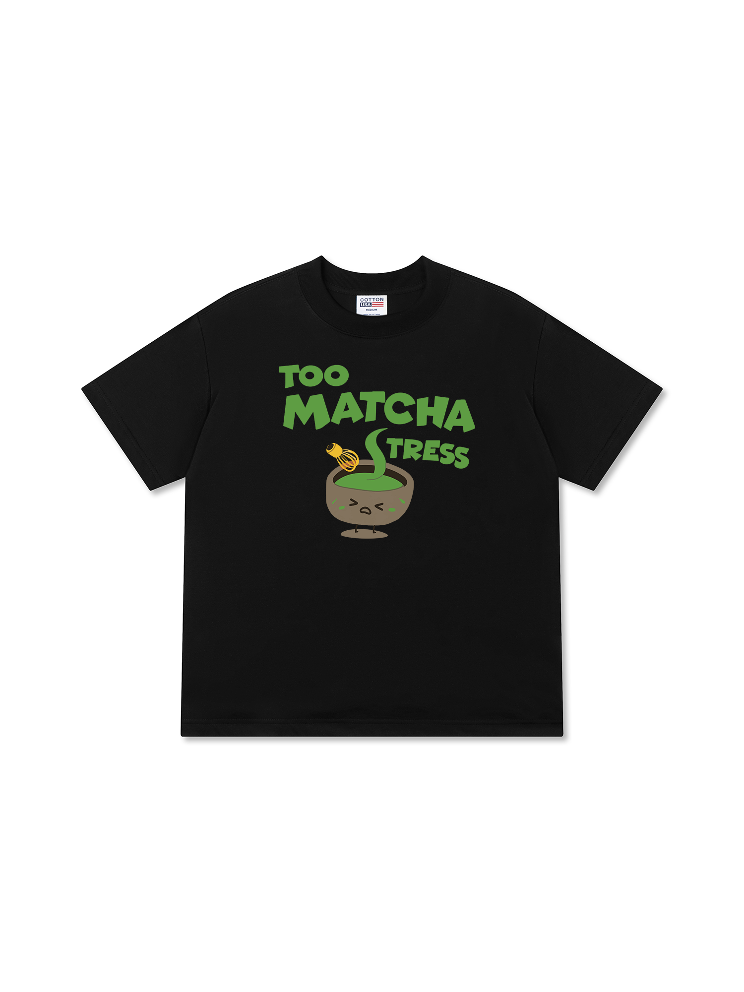 Áo Thun Relaxed Fit  Too Matcha Stress