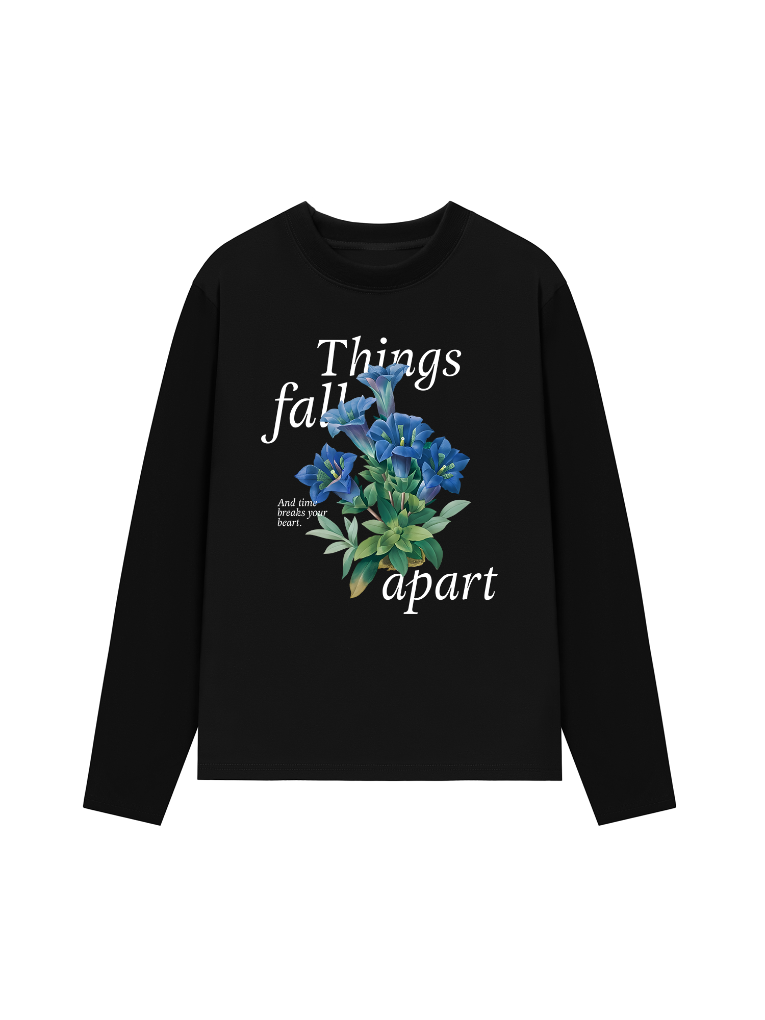 Áo Thun Dài Tay Floral Things Fall Apart