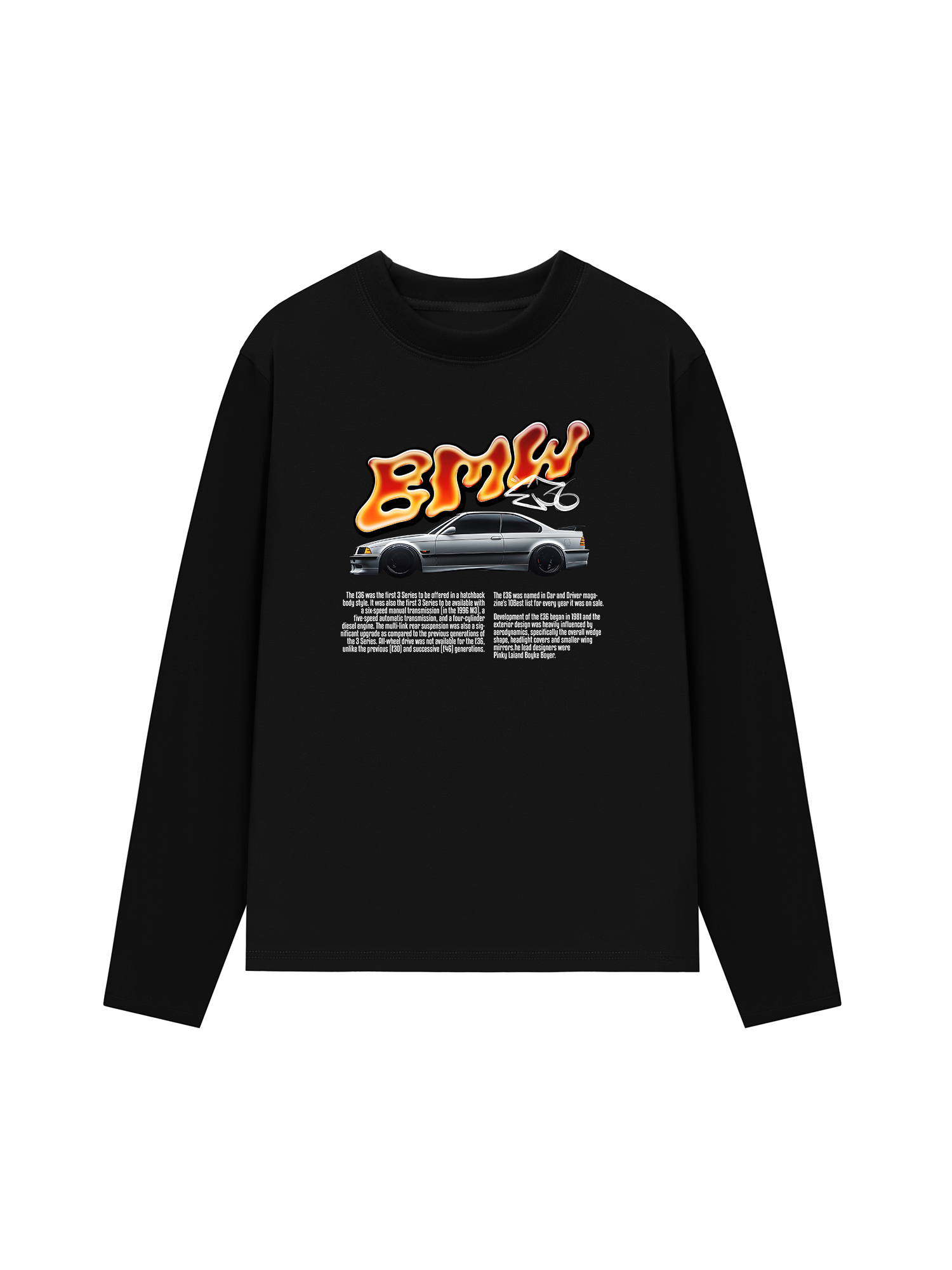 Áo Thun Dài Tay BMW Flame Neon