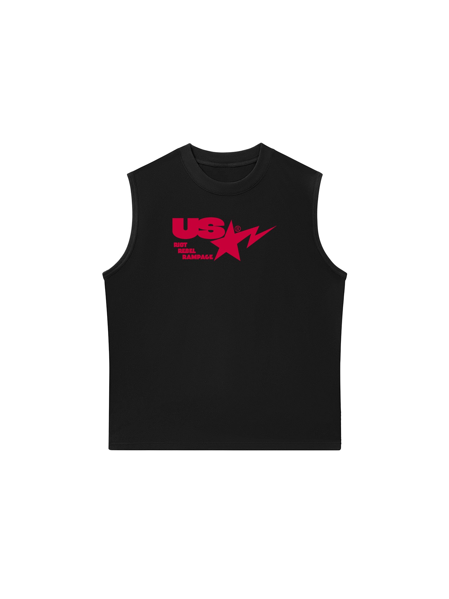 Áo Ba Lỗ Relaxed Fit USA Riot Rebel Rampage