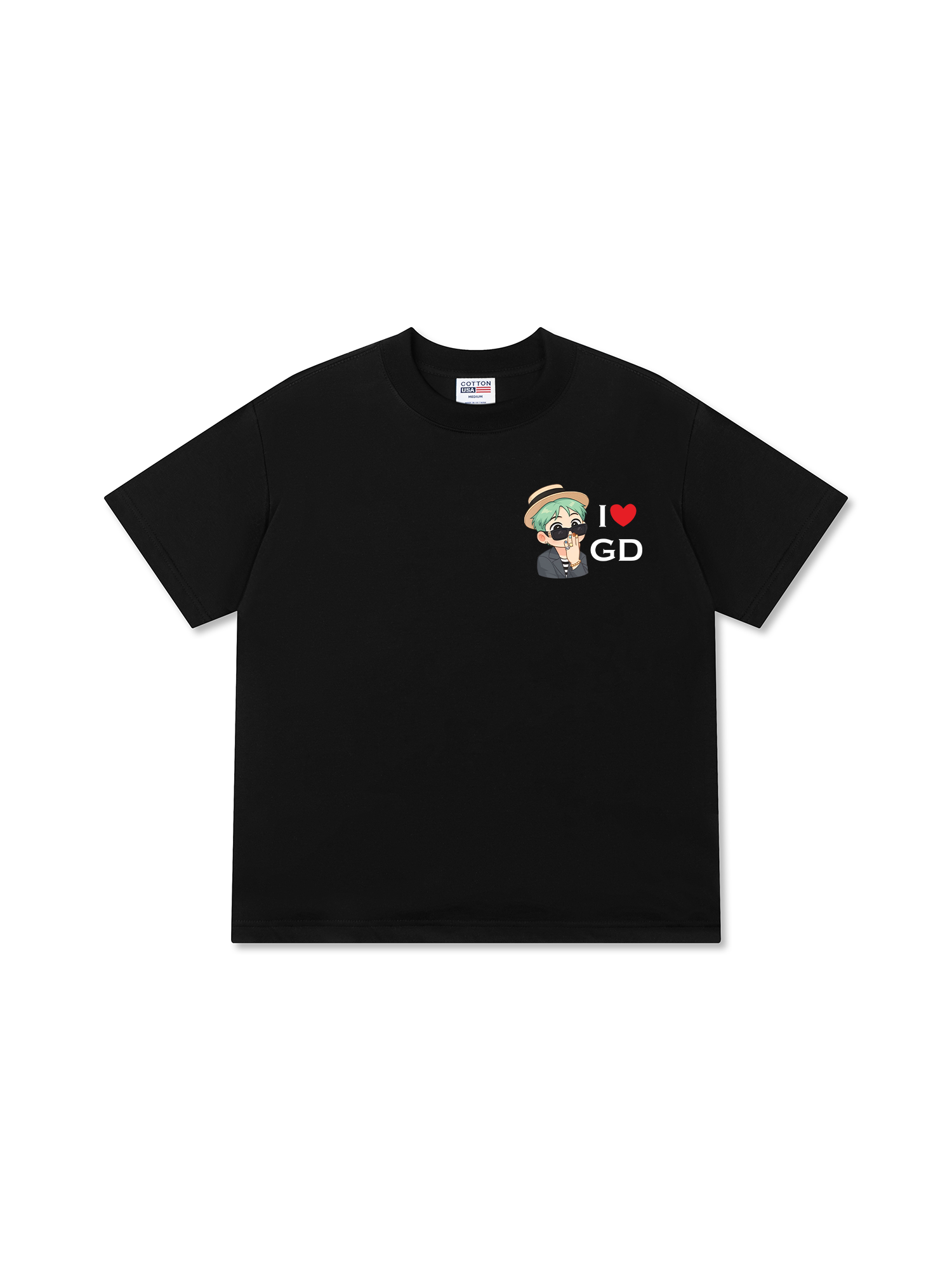 Áo Thun Relaxed Fit Idol G Dragon Chibi I Love GD