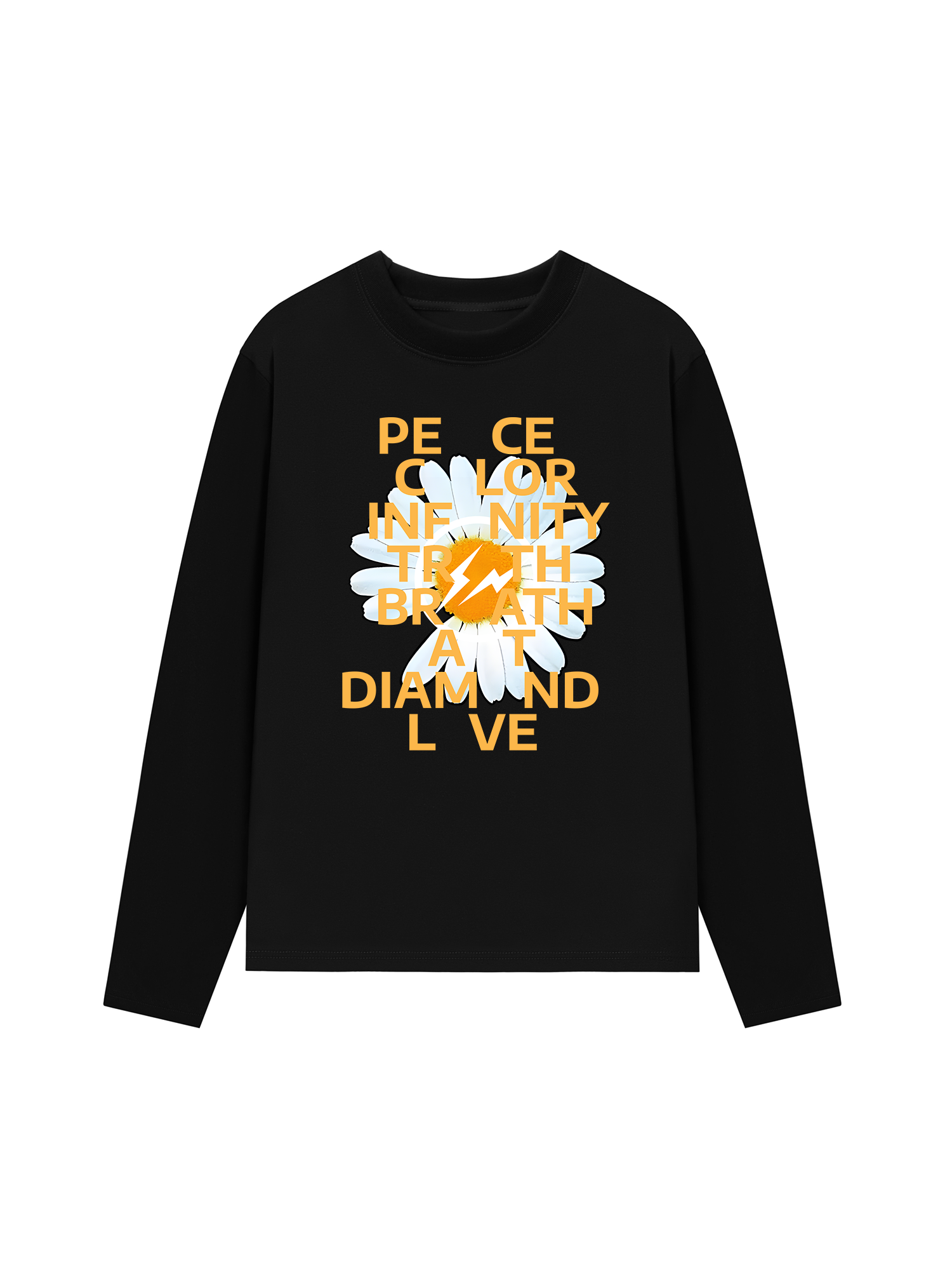 Áo Thun Dài Tay Floral Peace Color Love