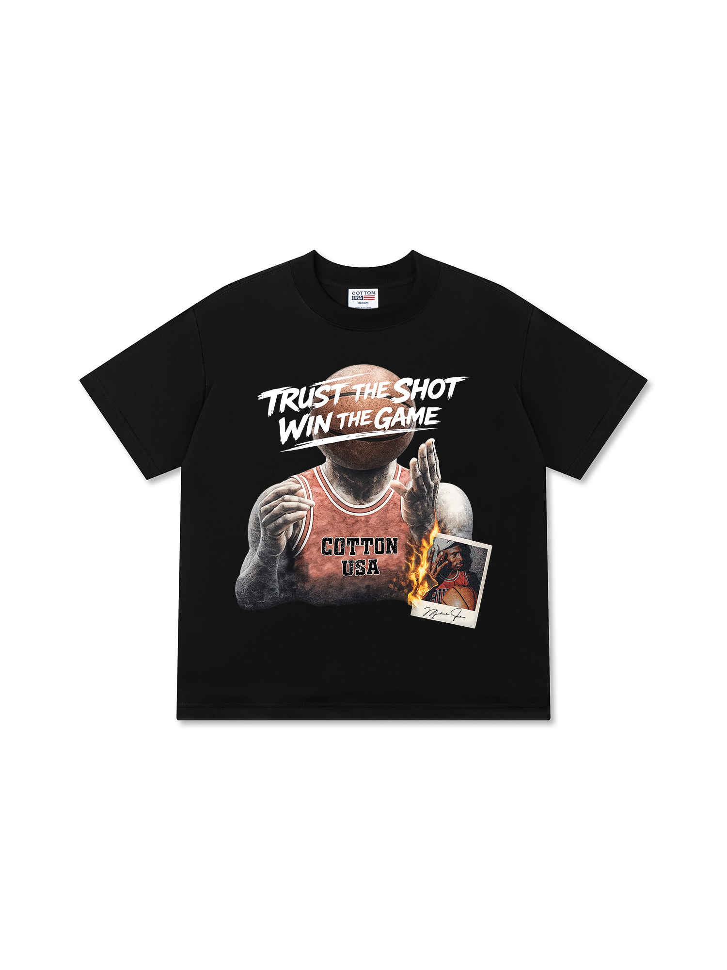 Áo Thun Relaxed Fit  Basketball Trust The Shot Win The Game