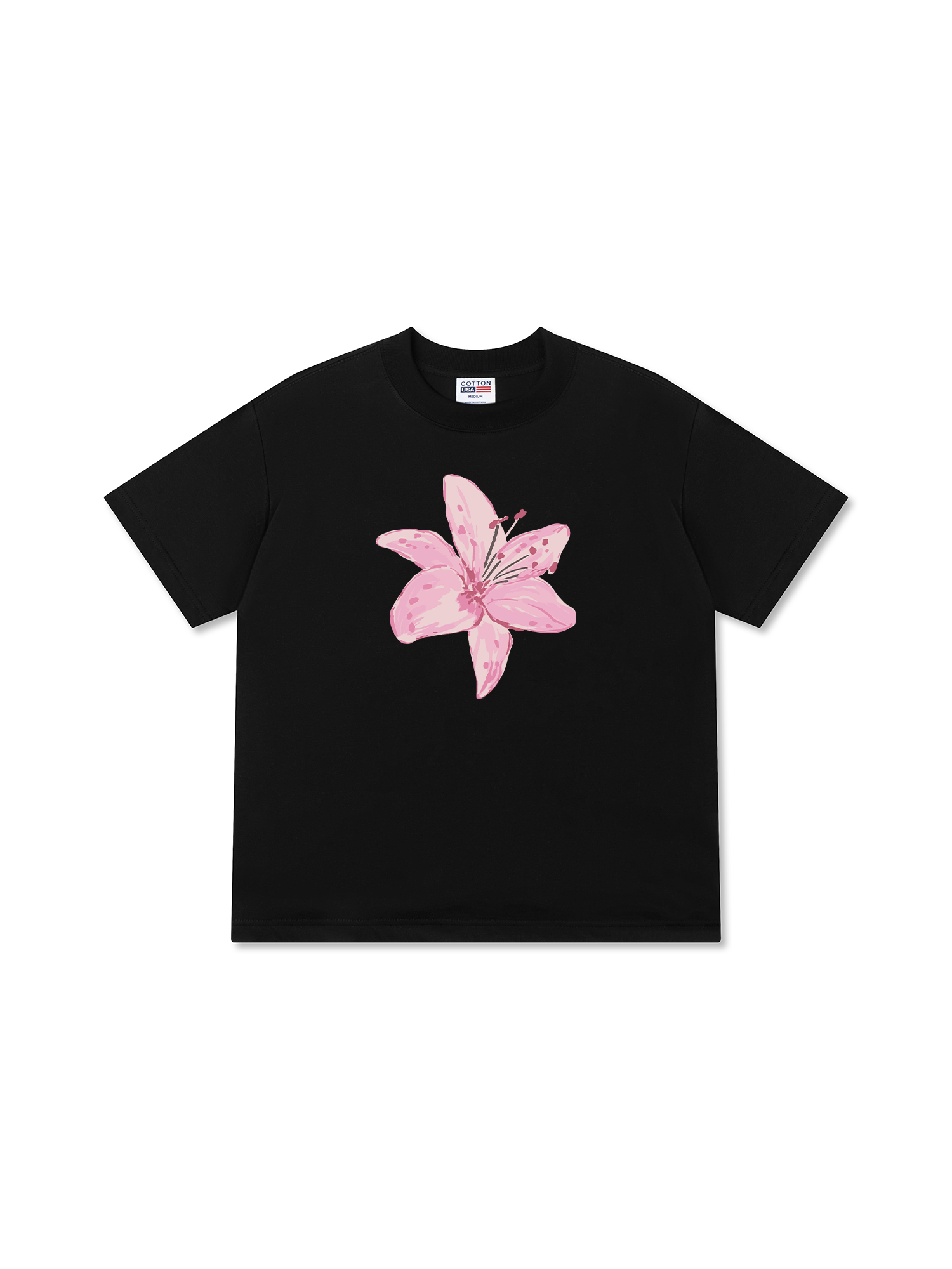 Áo Thun Relaxed Fit Pink Lily