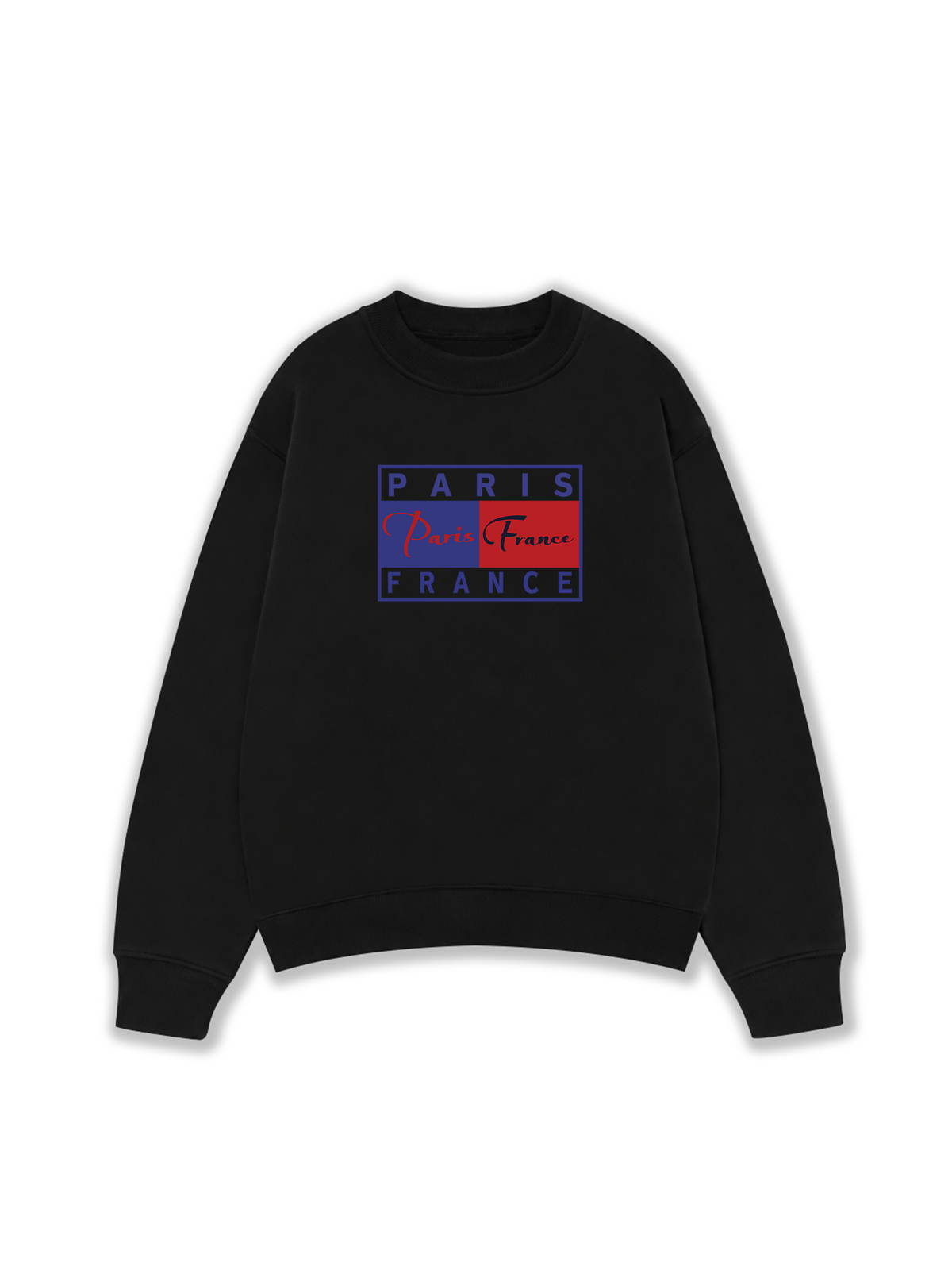 Áo Sweater Nỉ Hai Da Bassic Paris France