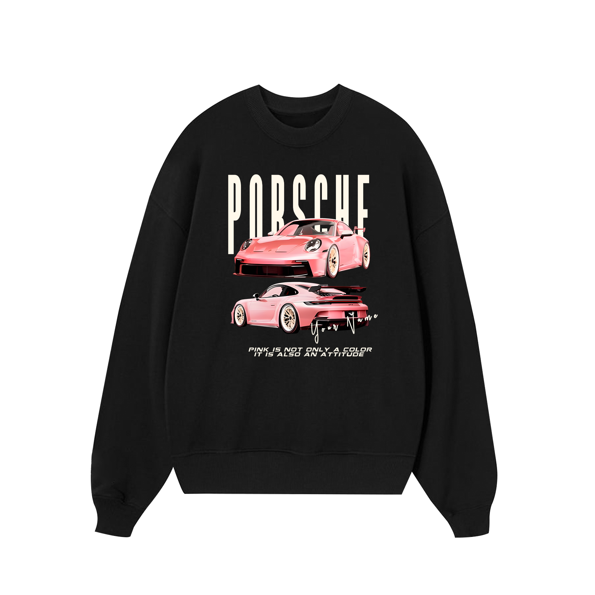 Custom Car Porsche Pink Is Also An Attitude Sweater