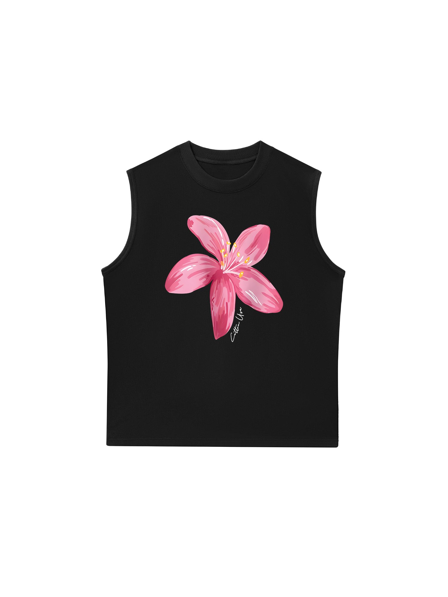 Áo Ba Lỗ Relaxed Fit Floral Pink Flower
