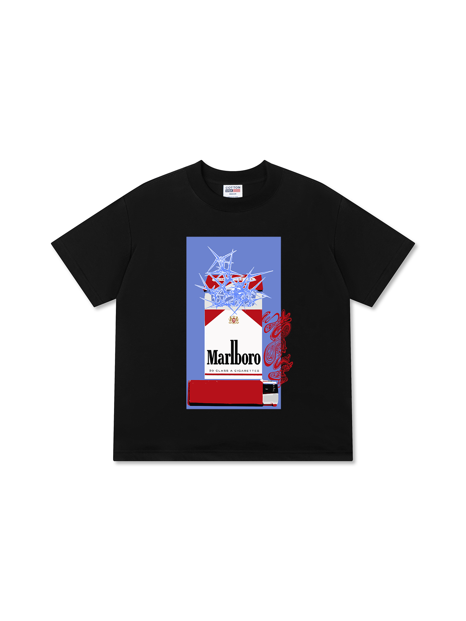 Áo Thun Relaxed Fit Marlboro Street Art