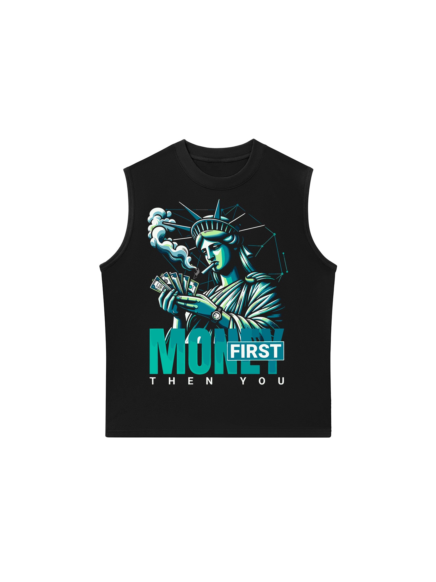 Áo Ba Lỗ Relaxed Fit Money First Then You