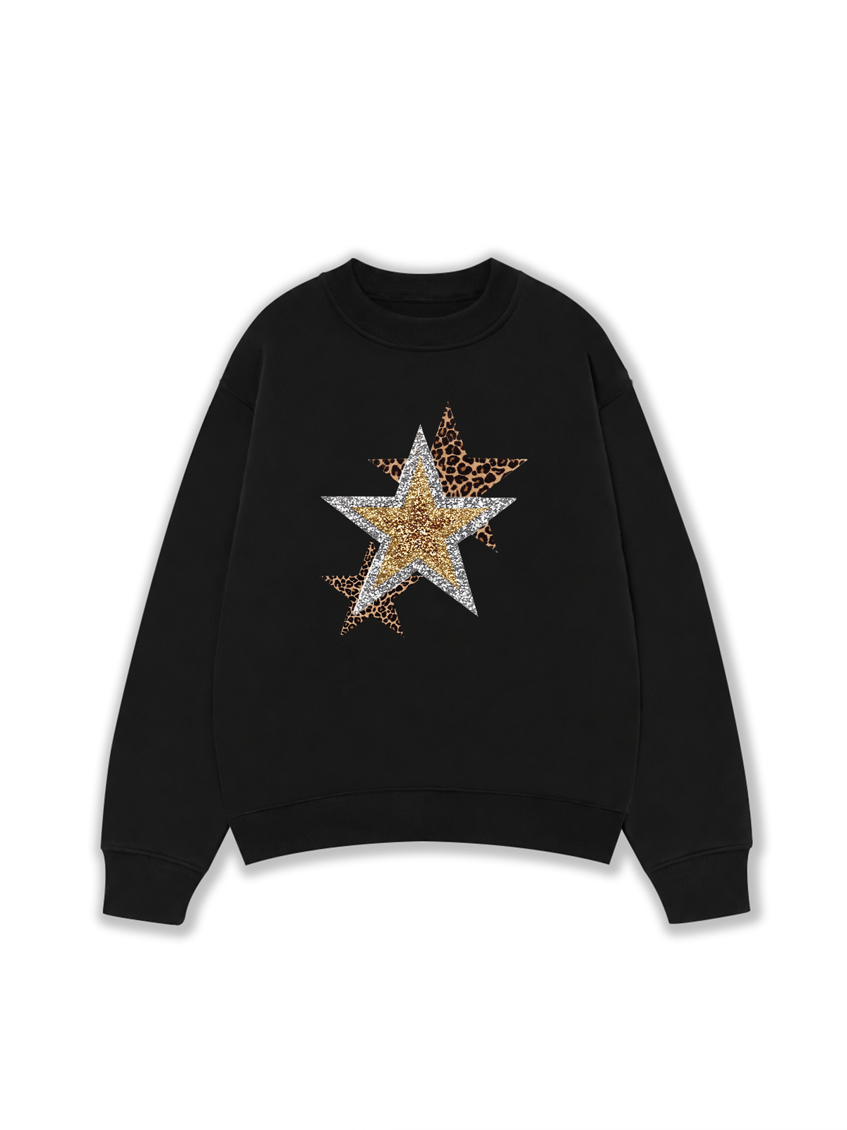 Áo Sweater Nỉ Hai Da Urban Leopard Metallic Savage Stars