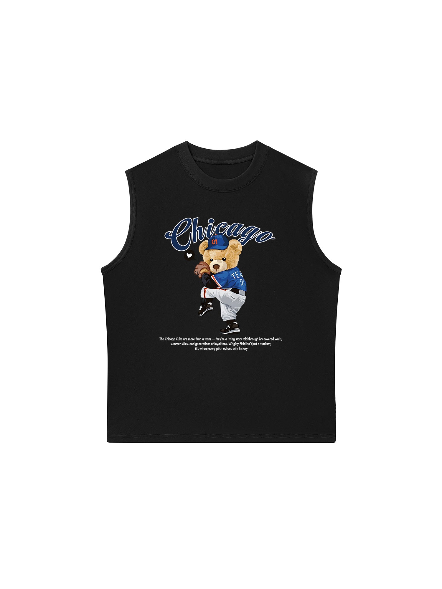 Áo Ba Lỗ Relaxed Fit Baseball Chicago Cubs