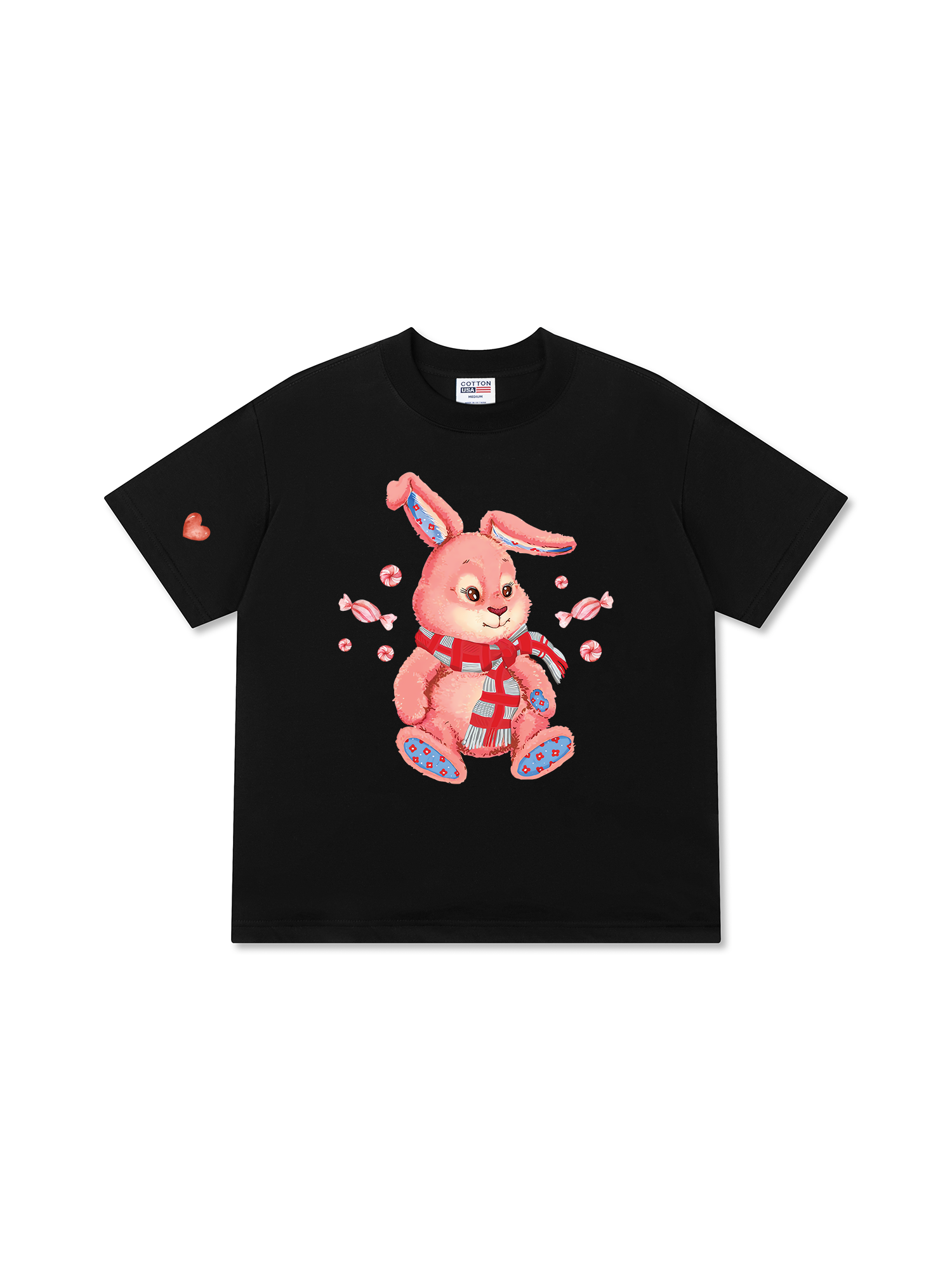 Áo Thun Relaxed Fit Soft Paw Pinky Bunny