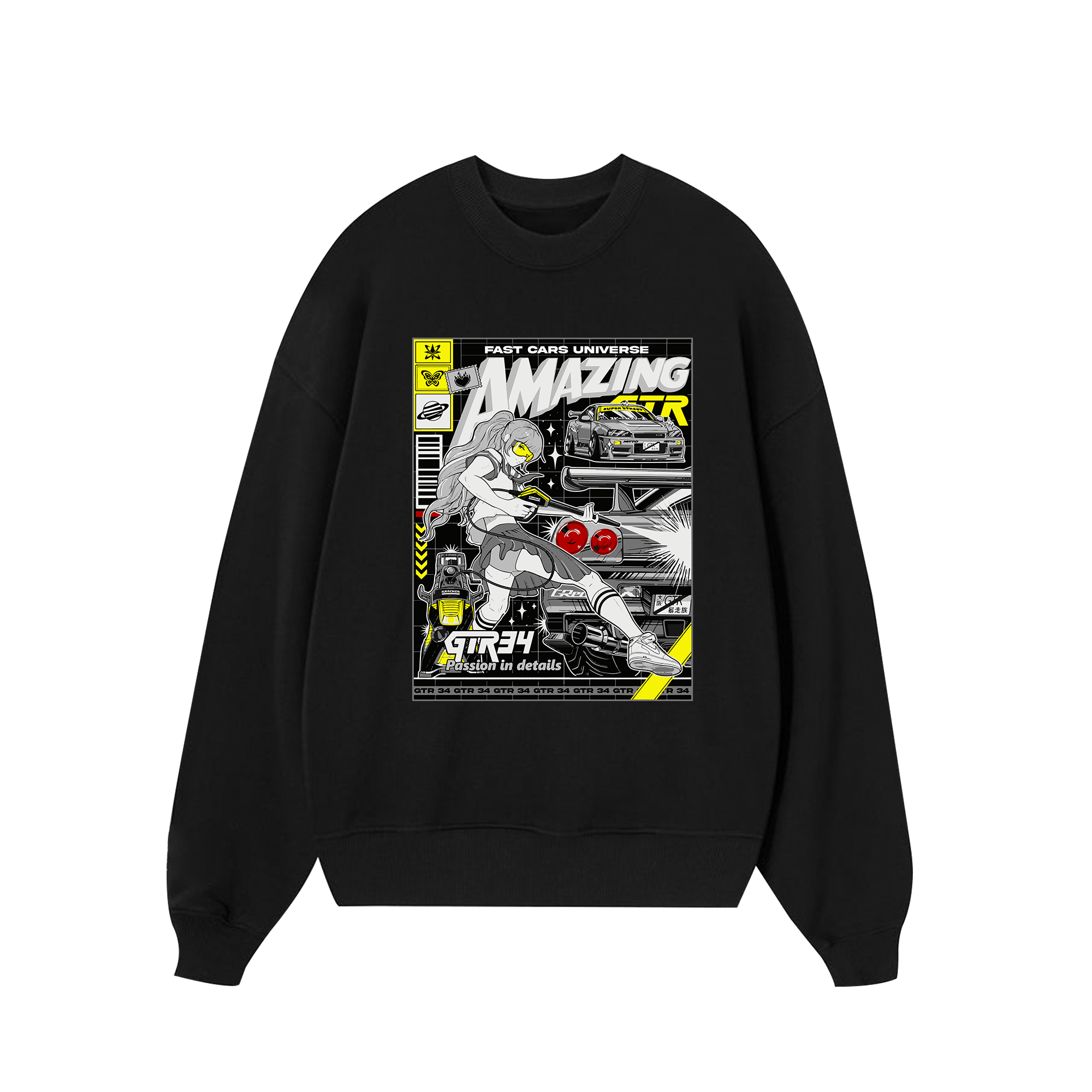 Porsche Fast Cars Universe Sweater