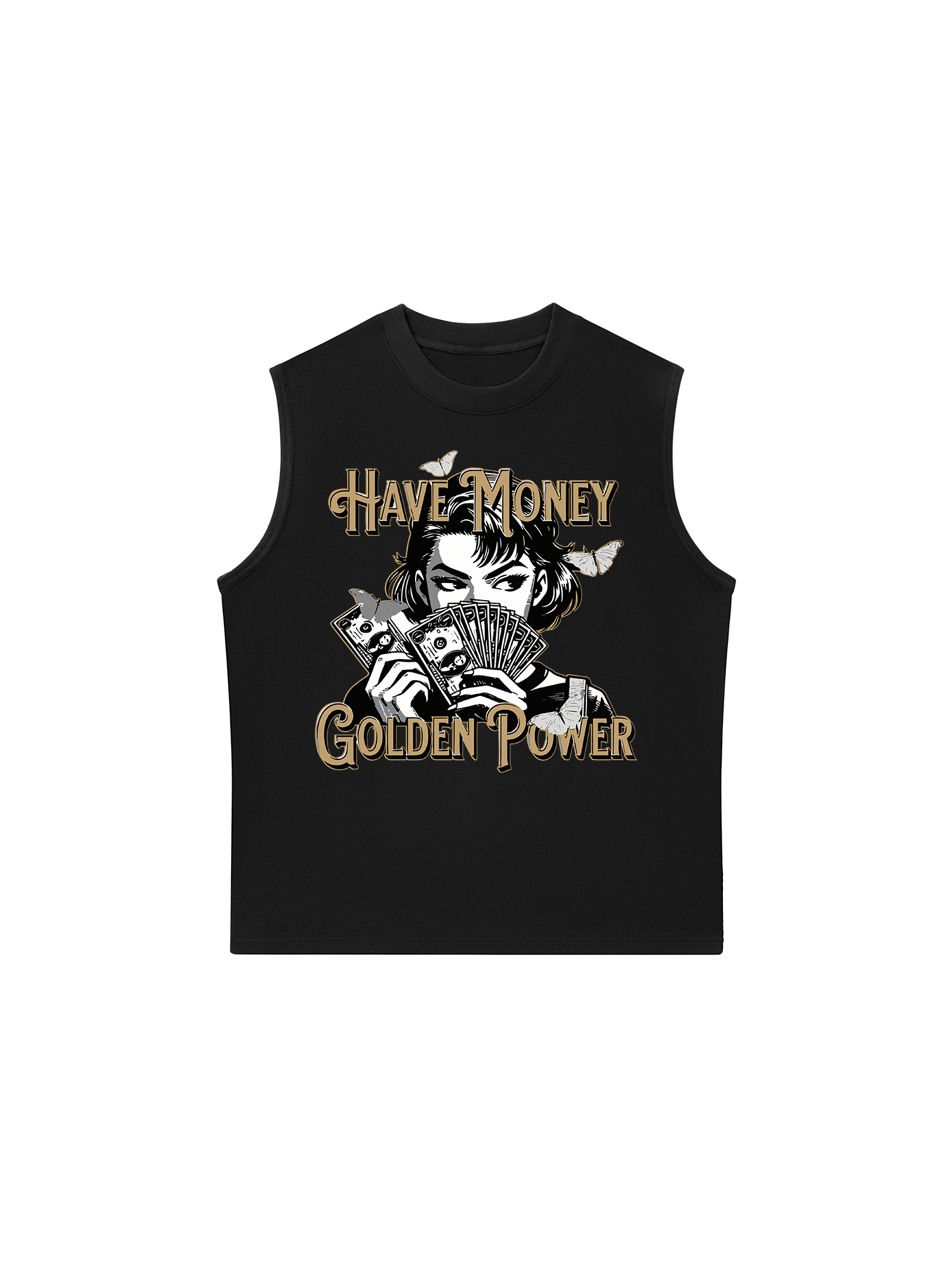 Áo Ba Lỗ Relaxed Fit Money Golden Power