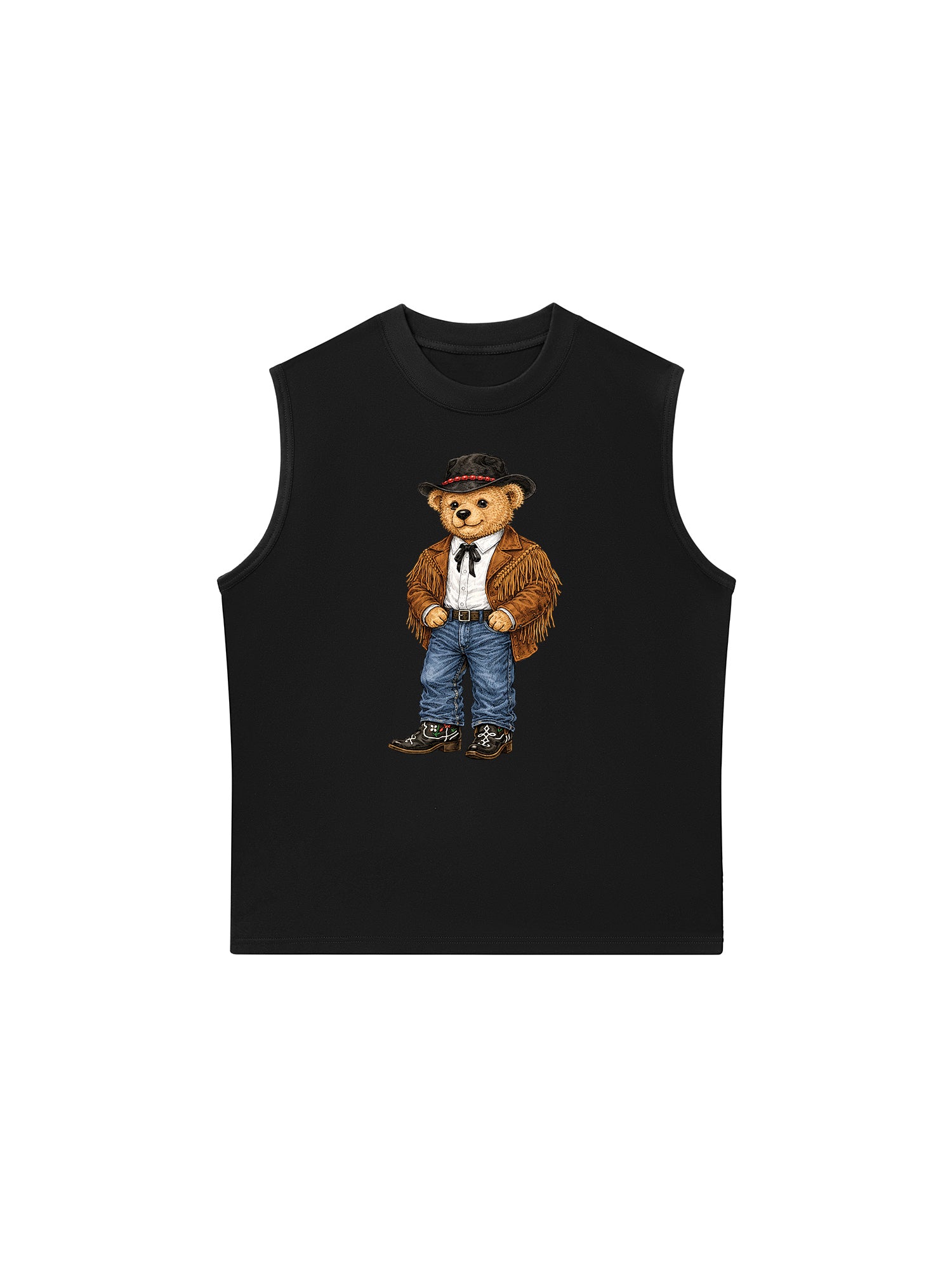 Áo Ba Lỗ Relaxed Fit Cowhide Bear
