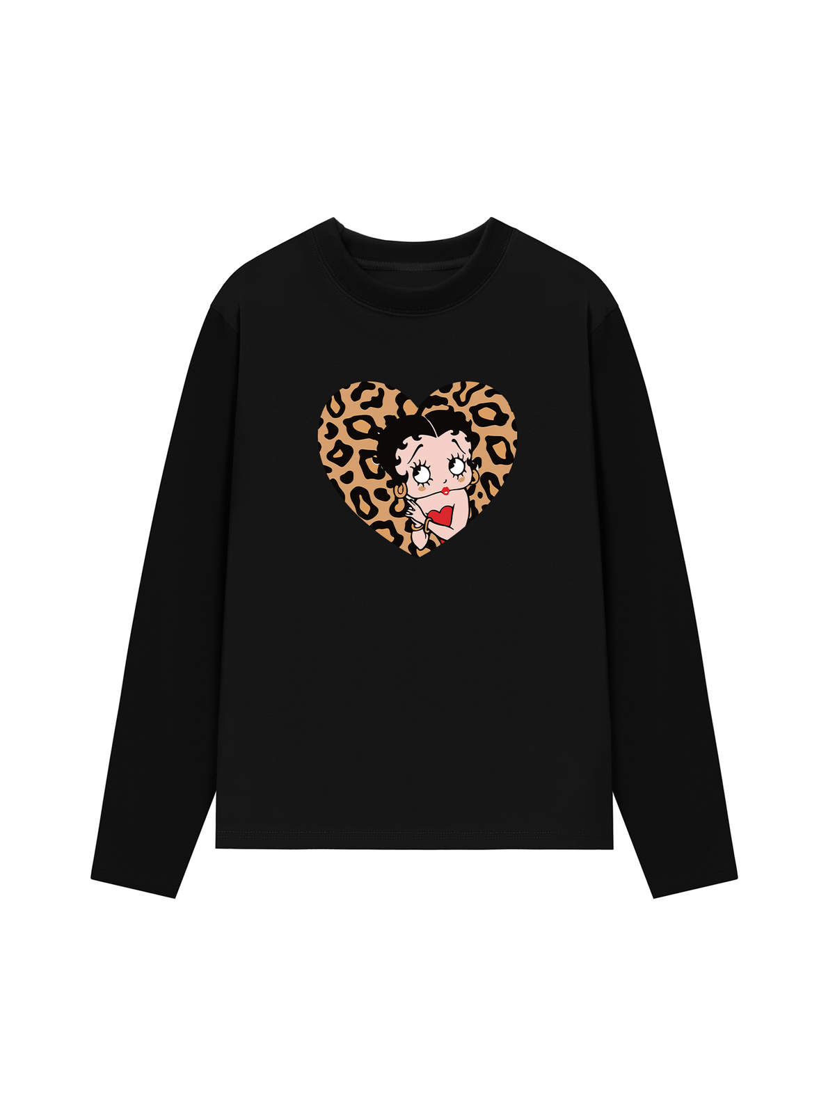 Áo Thun Dài Tay Urban Leopard Betty Cheetah Heart