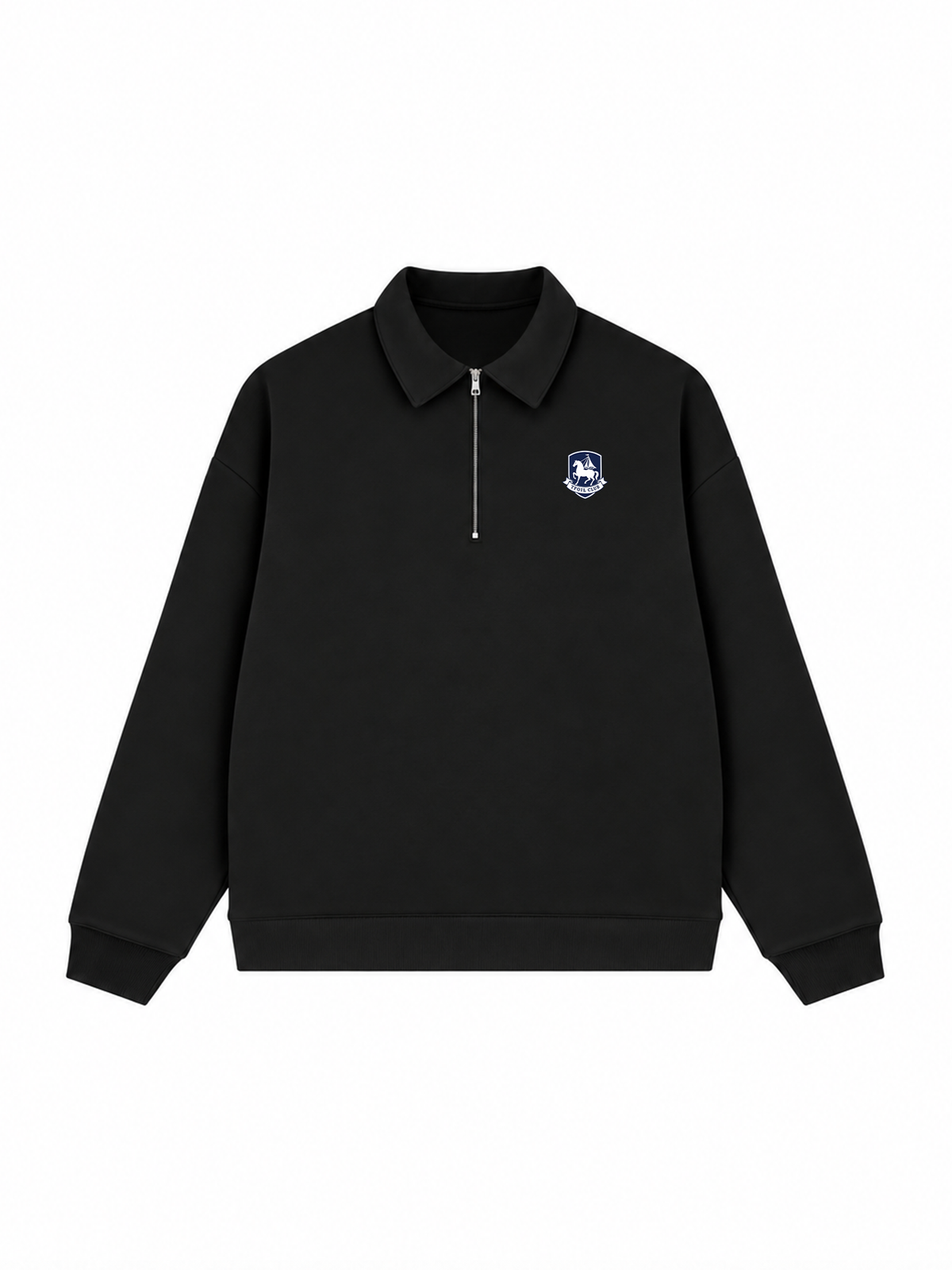 Áo Sweater Polo Nỉ Hai Da Horse Logo