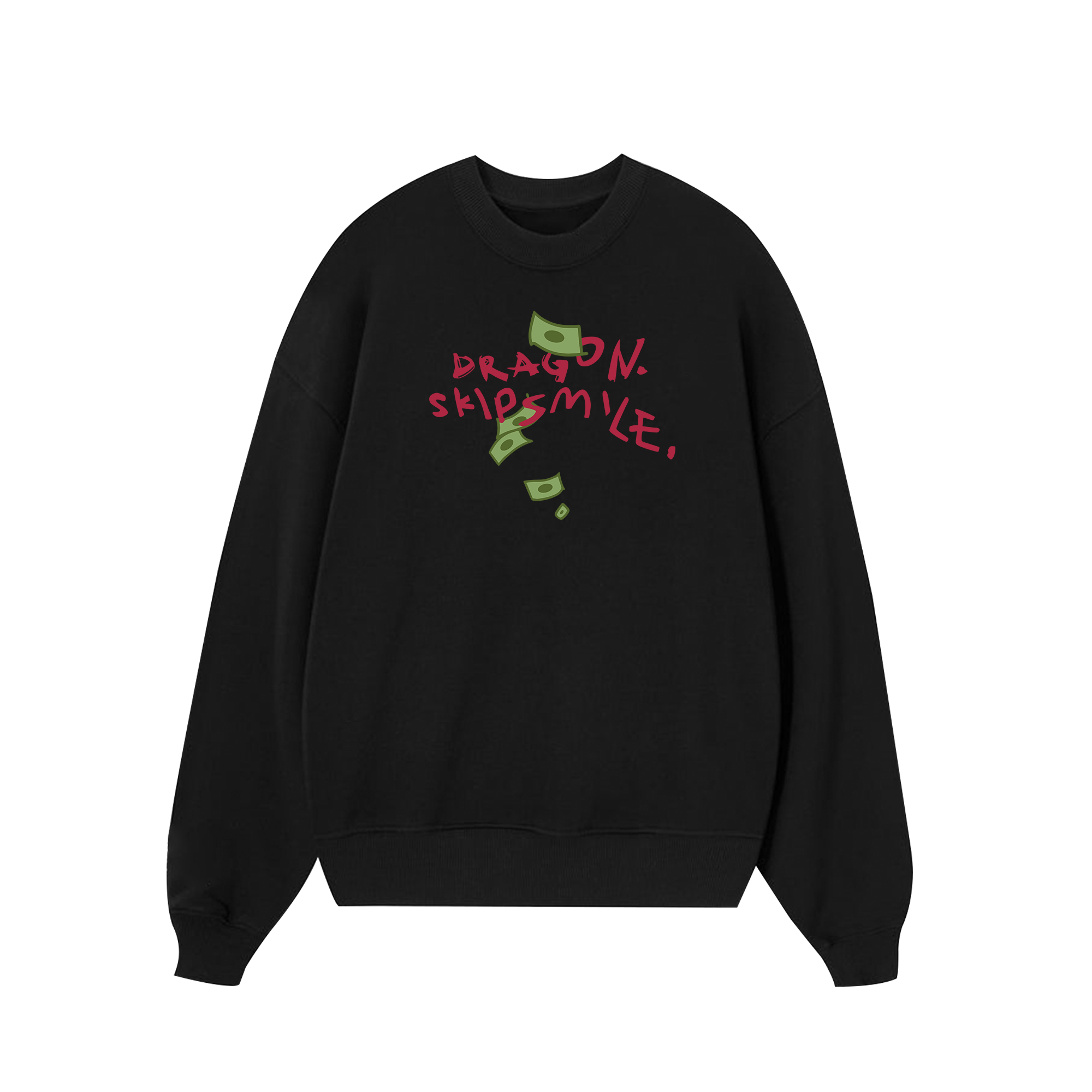 Money Dragon Skip Smile Sweater