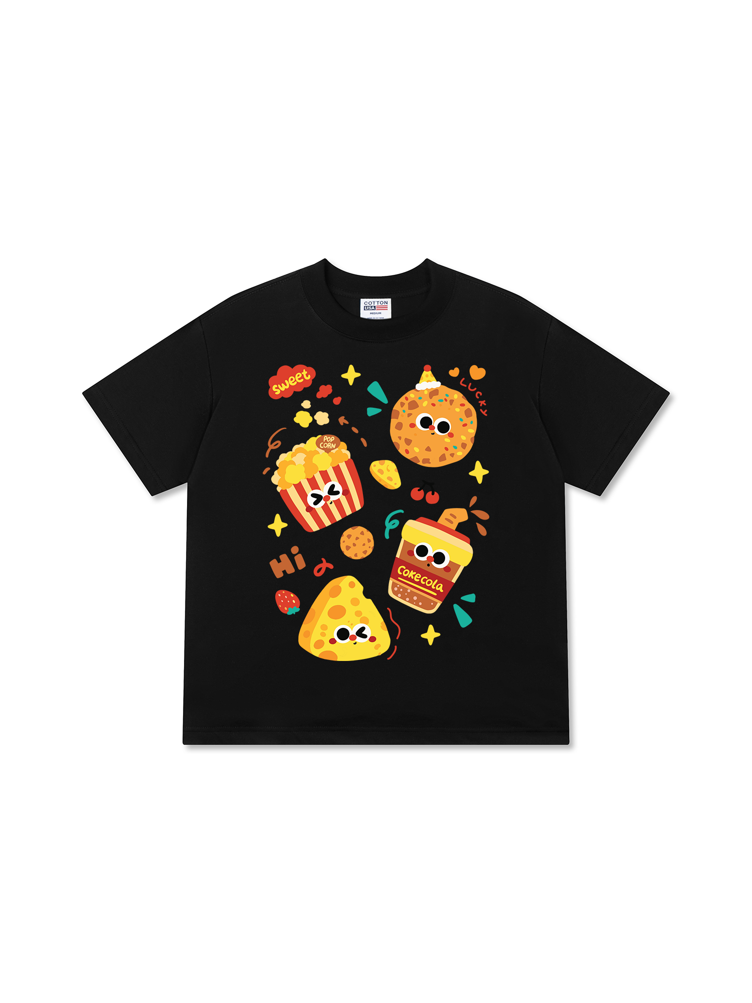 Áo Thun Relaxed Fit Yummy Mood Triple Funny