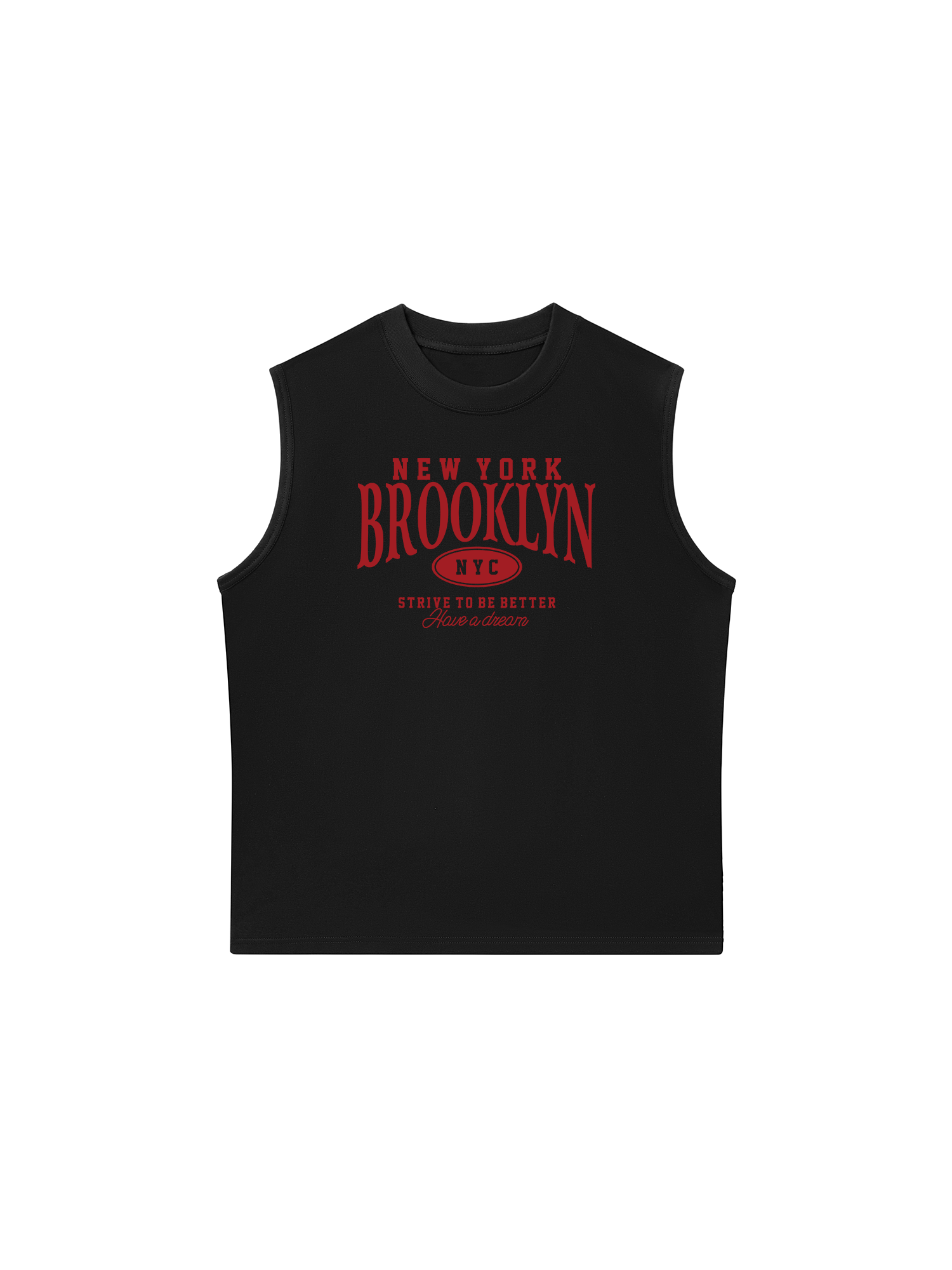 Áo Ba Lỗ Relaxed Fit New York Brooklyn