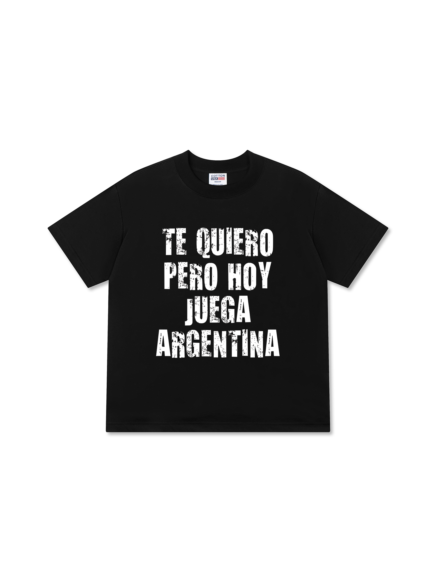 Áo Thun Relaxed Fit Soccer World Cup Te Quiero Pero Hoy Juega Argentina