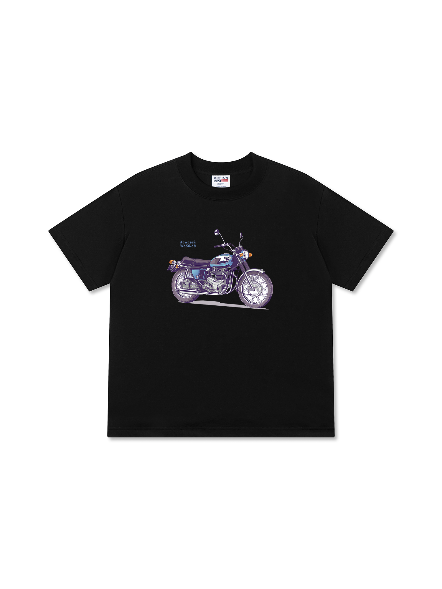 Áo Thun Relaxed Fit Motorbike Kawasaki W650-68