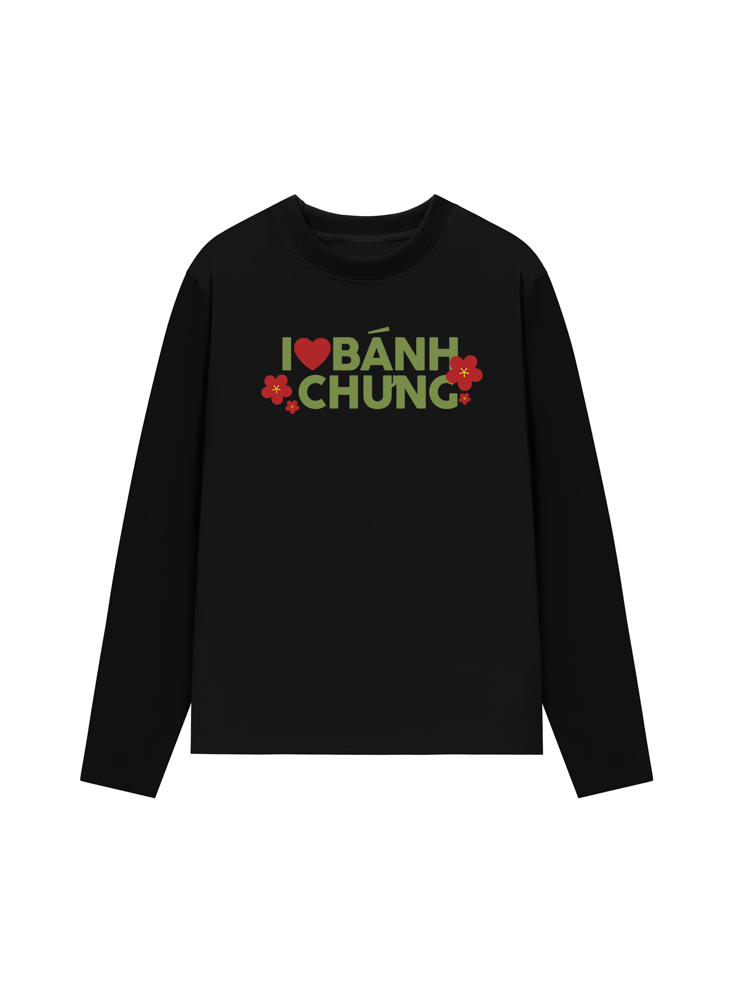 Áo Thun Dài Tay I Love Bánh Chưng