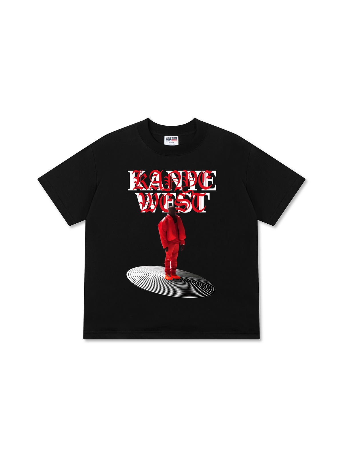 Relaxed Rapper Áo Thun Relaxed Fit Rapper Kanye West