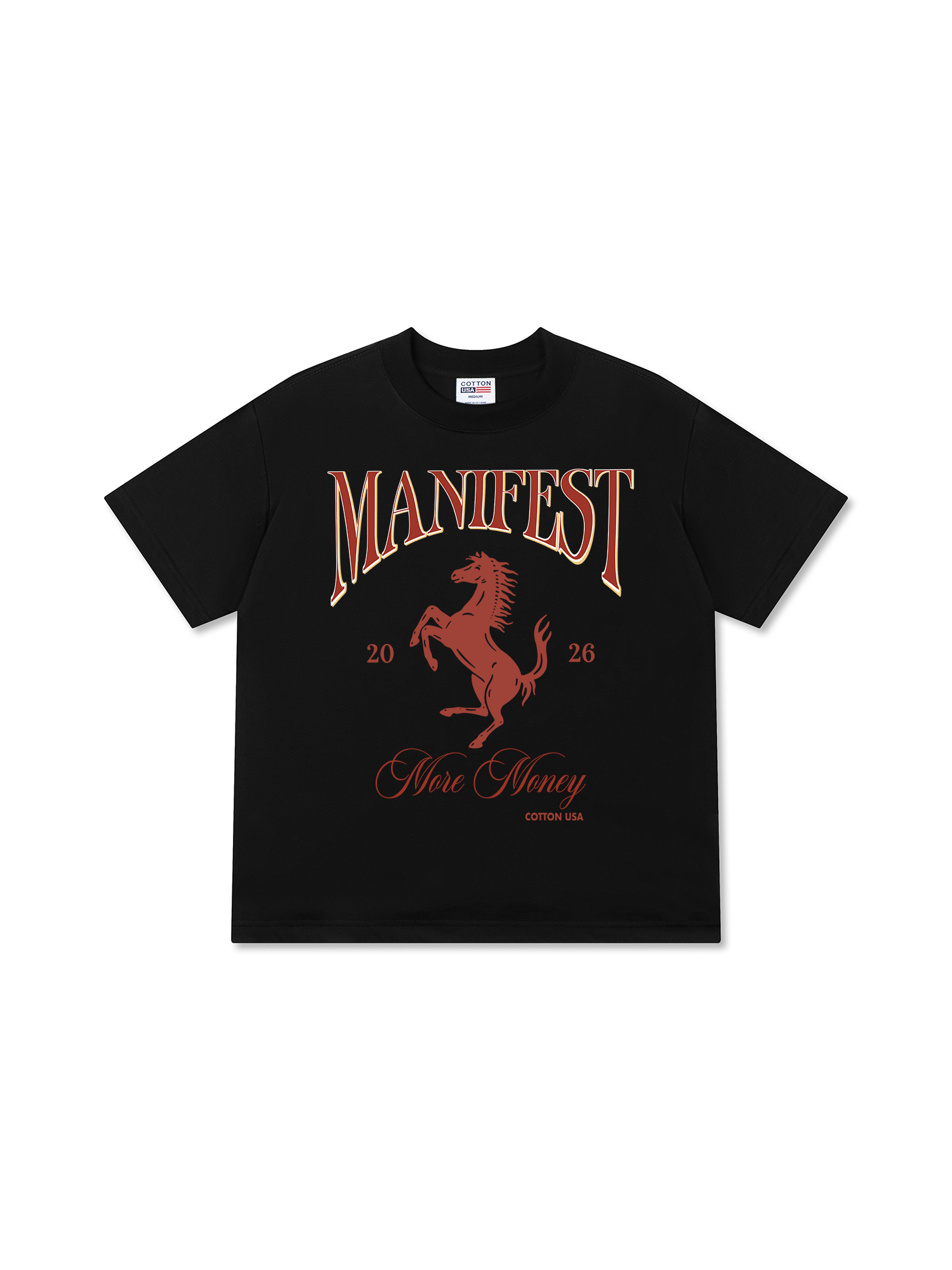 Áo Thun Relaxed Fit Manifest 2026 More Money