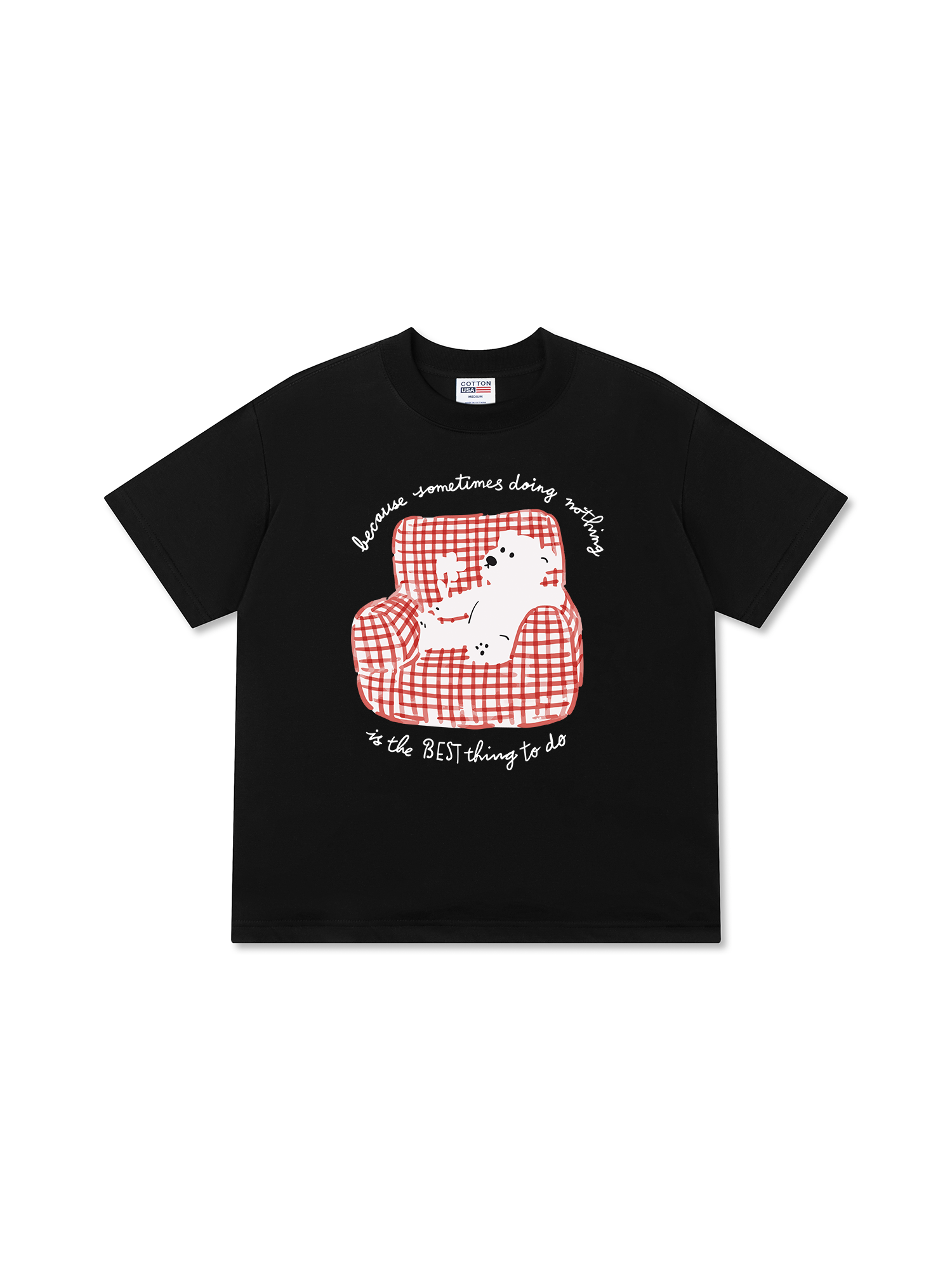 Áo Thun Relaxed Fit Chill Bear At Home