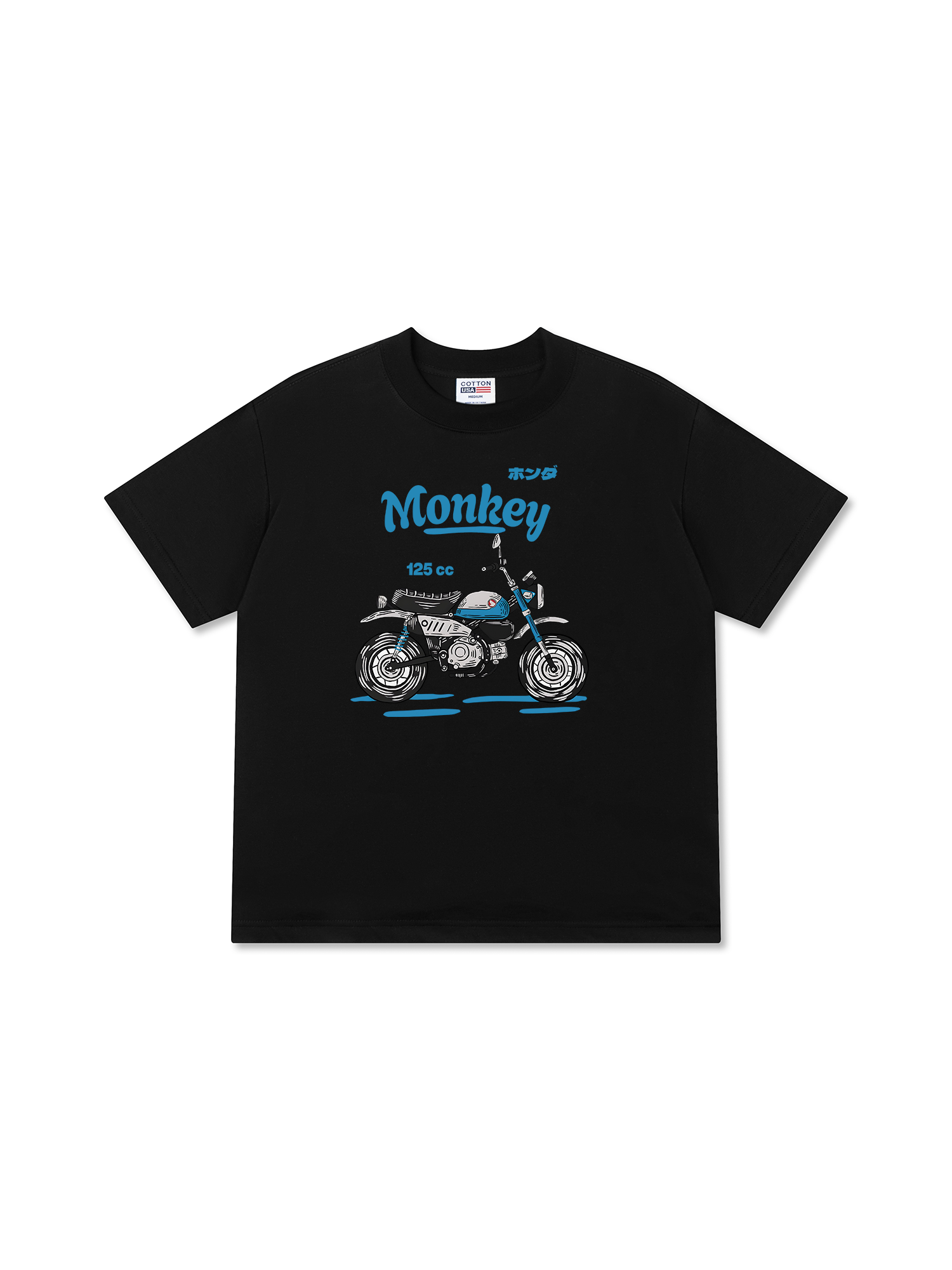 Áo Thun Relaxed Fit Motorbike Monkey 125cc blue