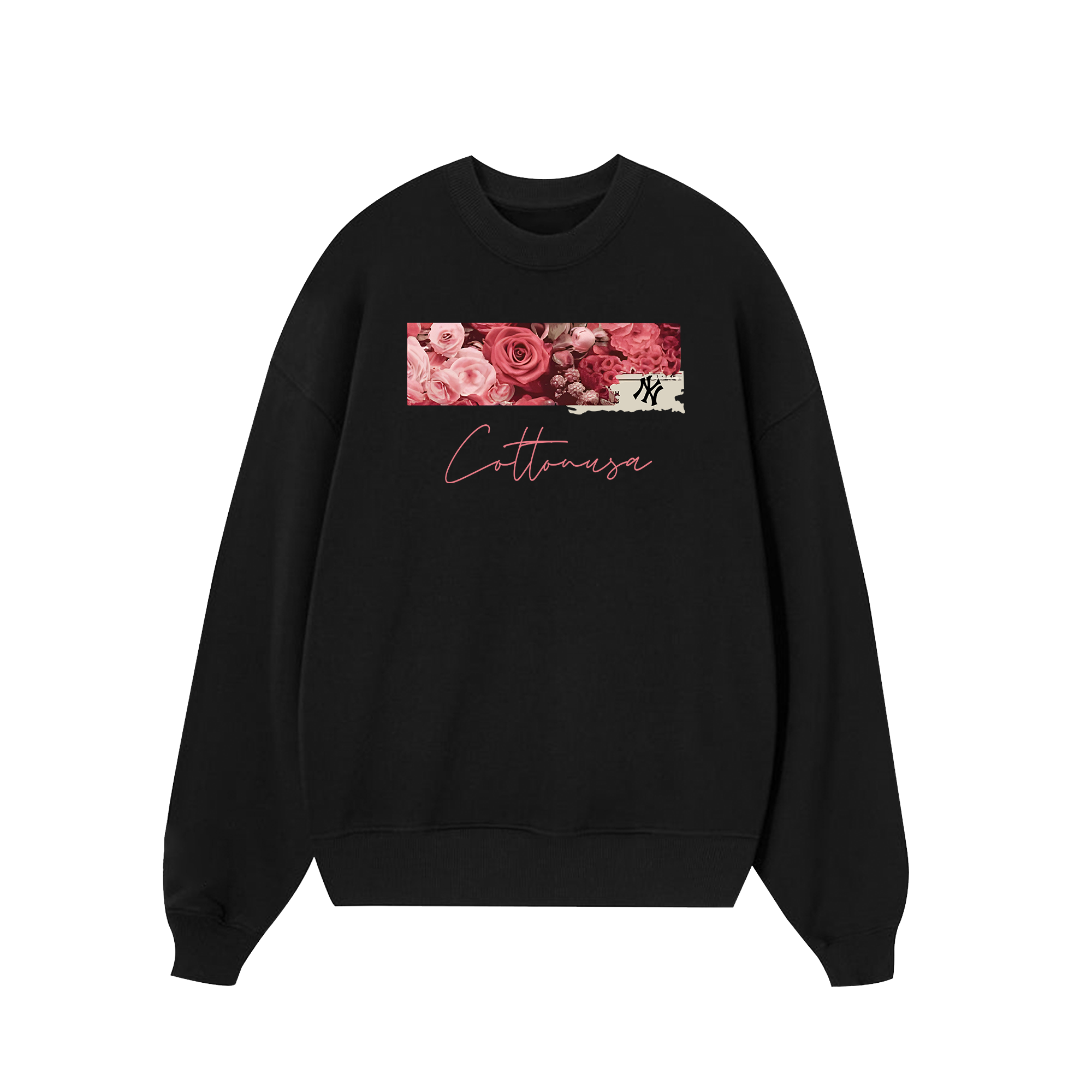 MLB Floral Rose Logo Retro Sweater