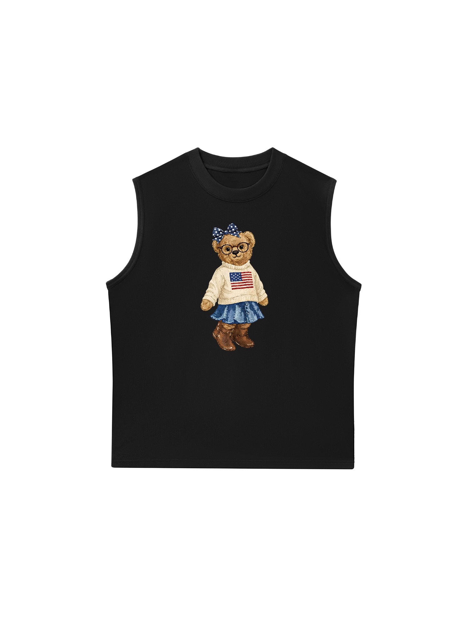 Áo Ba Lỗ Relaxed Fit Soft Girl Bear