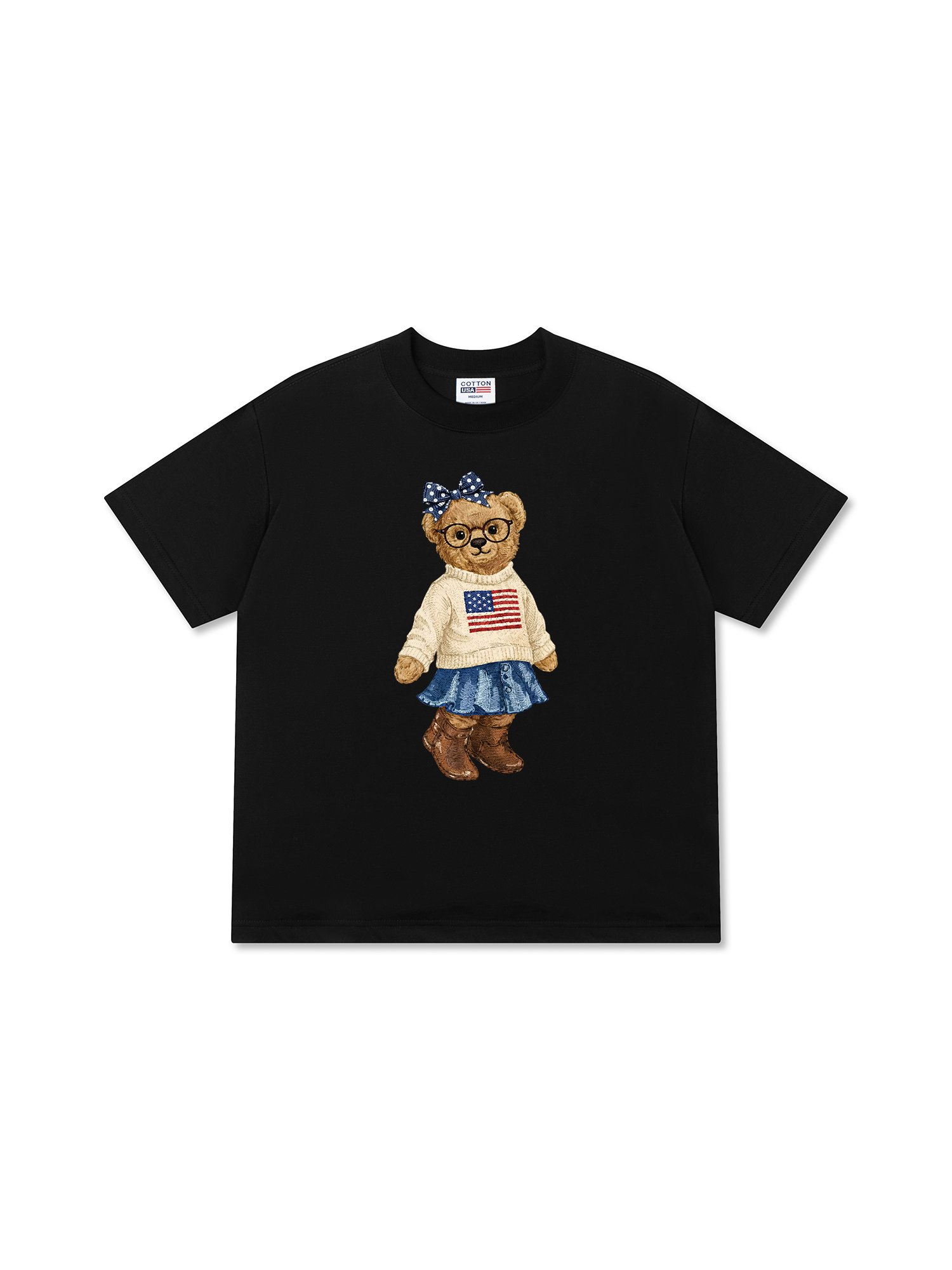 Áo Thun Relaxed Fit Soft Girl Bear